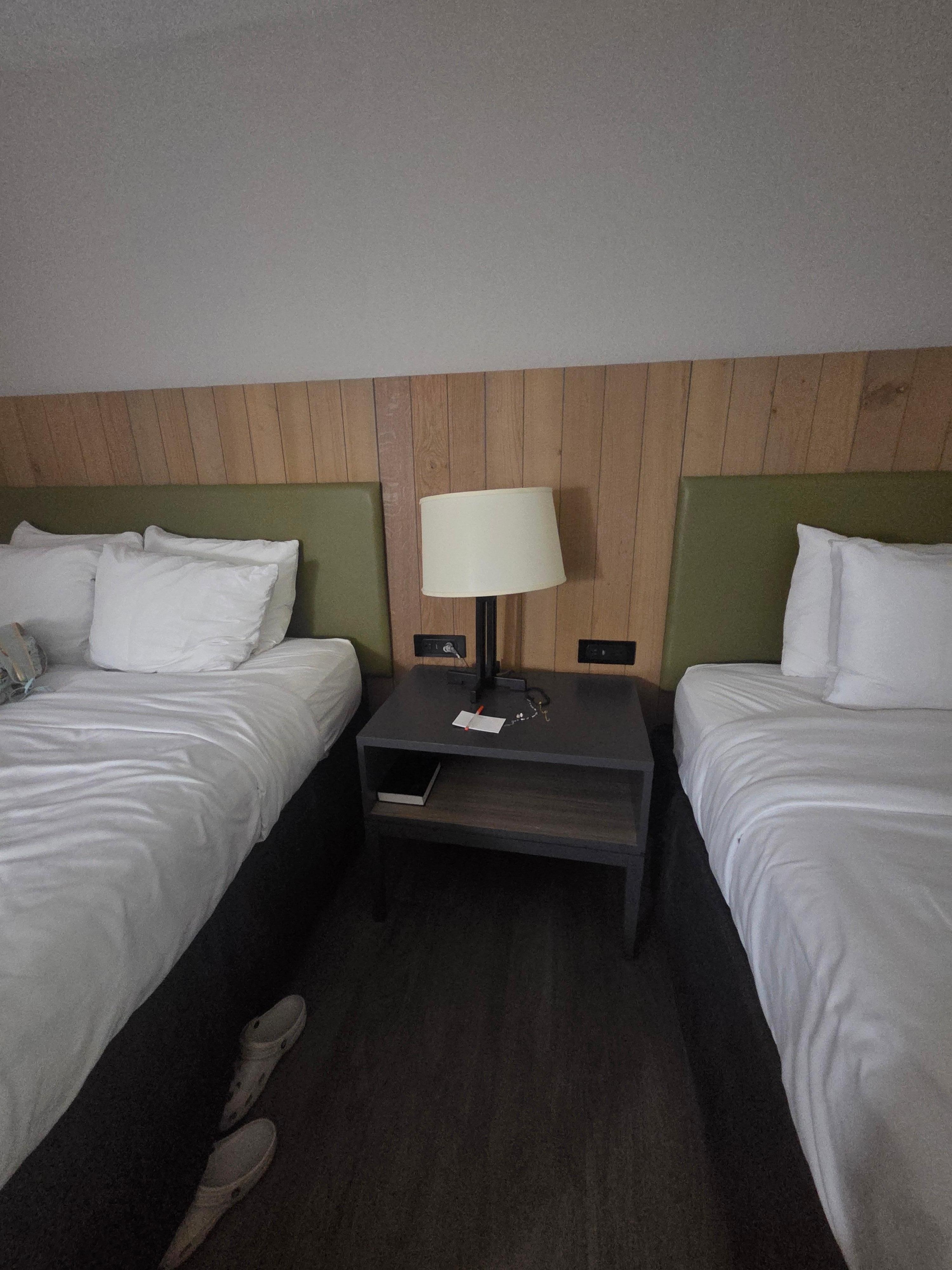 Table lamp with outlets and USB 