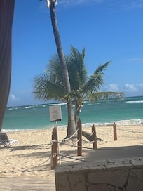 The beach in front of the Club section.