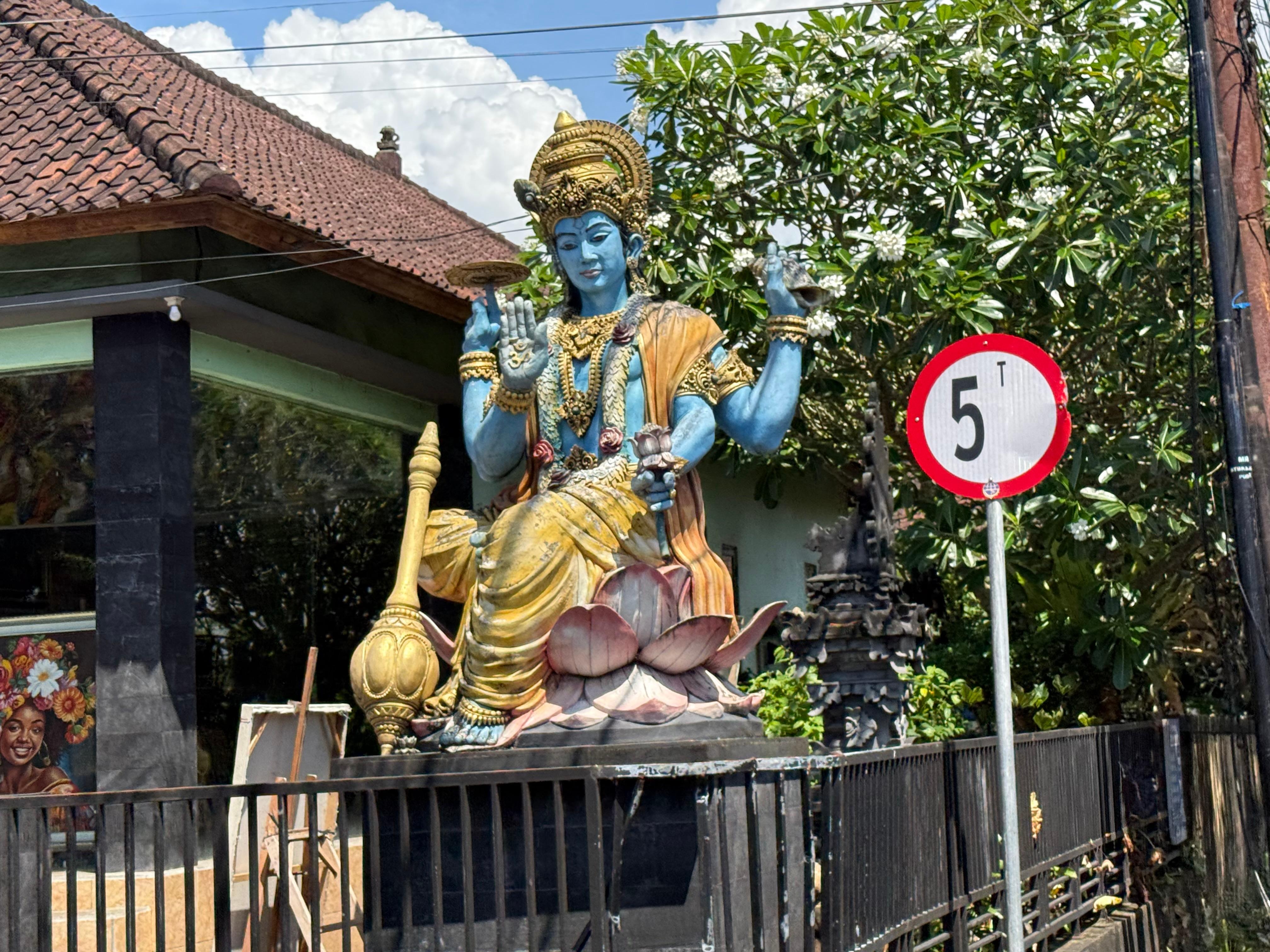 Beautiful sculptures throughout property 