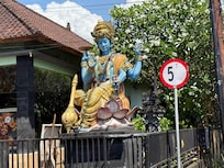 Beautiful sculptures throughout property