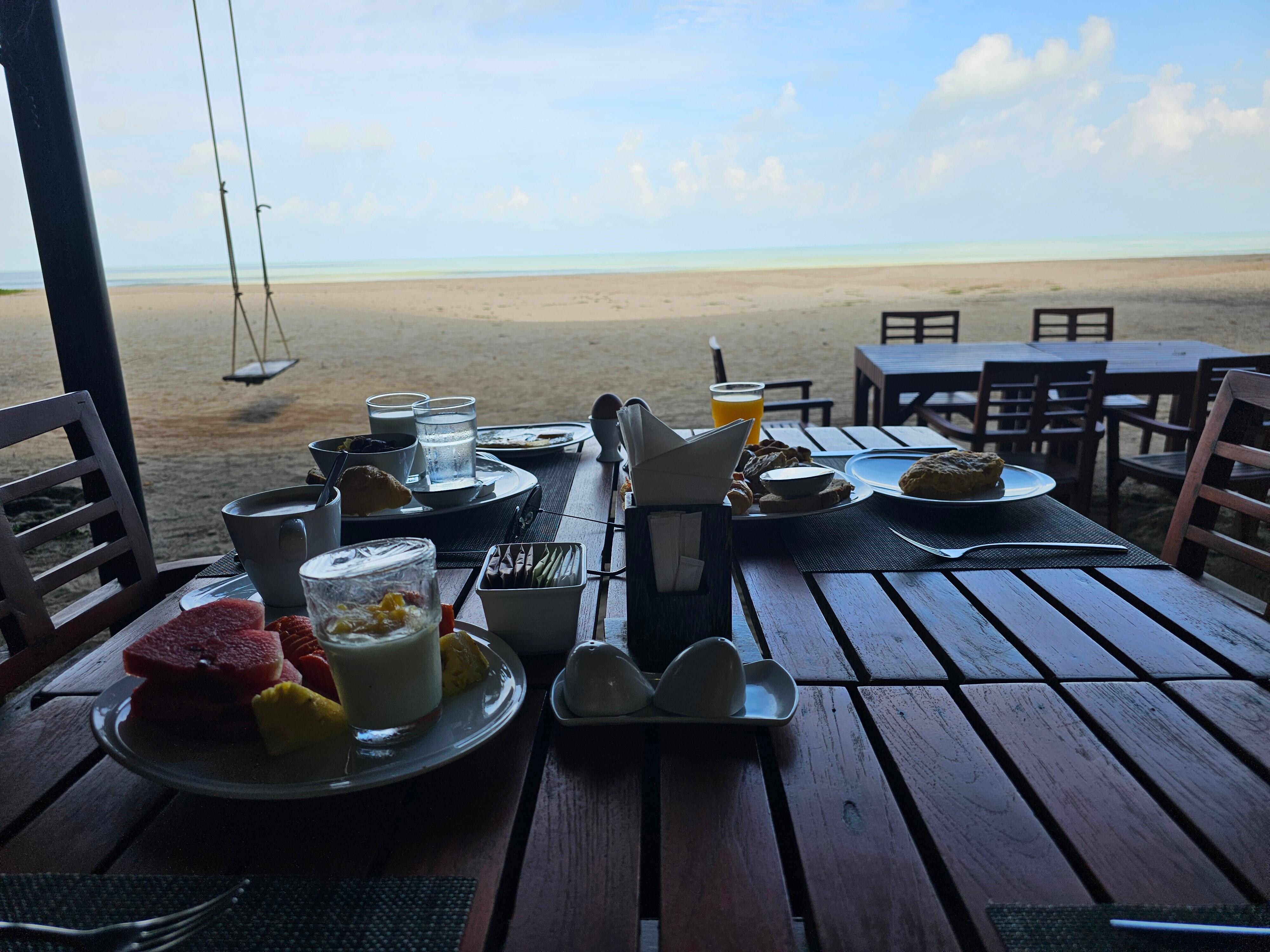 Frühstück am Strand