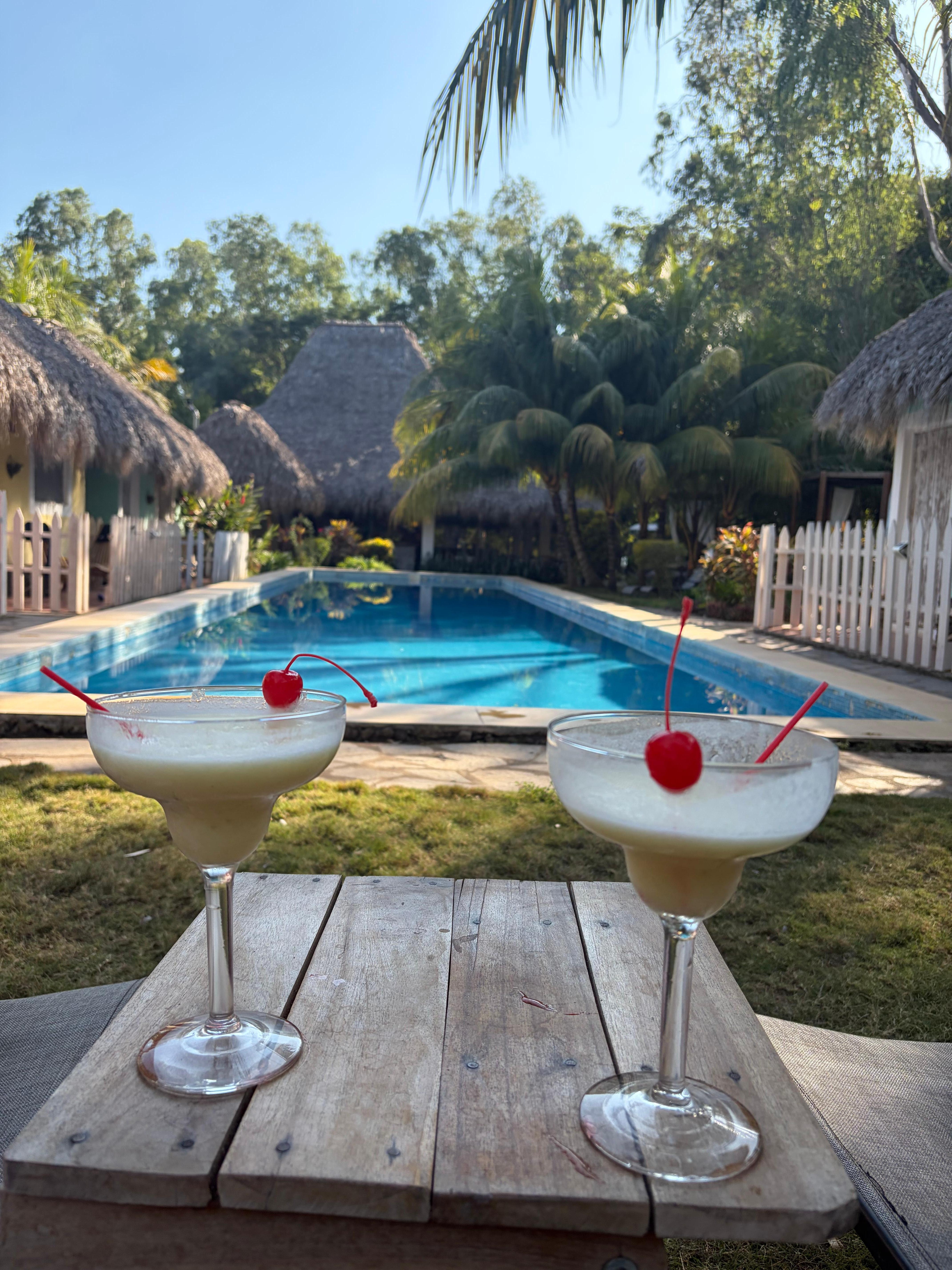 Excellent cocktails and pool