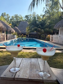 Excellent cocktails and pool