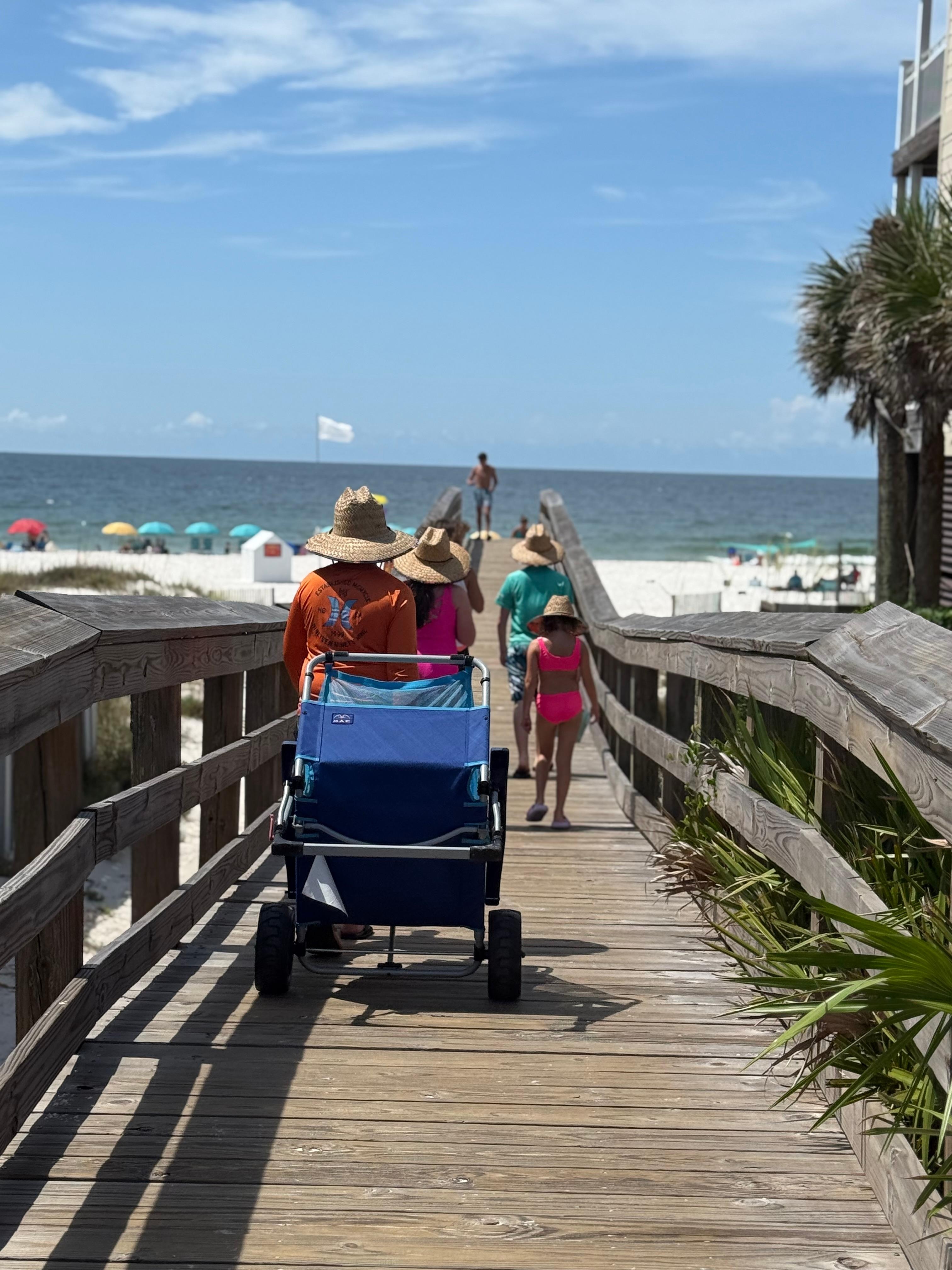 Walkway over the dune. 