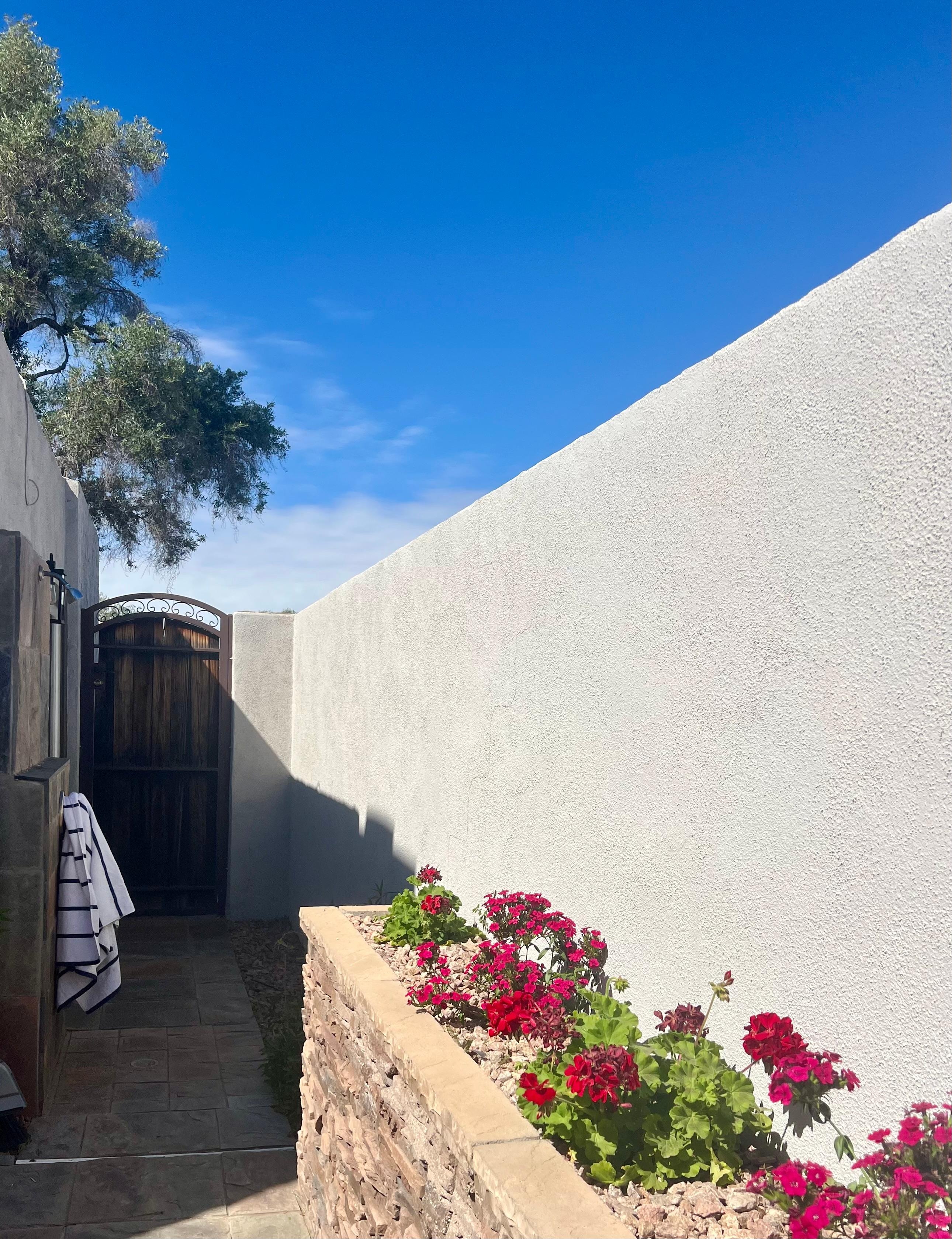 The outdoor shower wasn’t advertised in the listing.  What a pleasant surprise! 