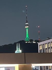 The view from the rooftop garden.