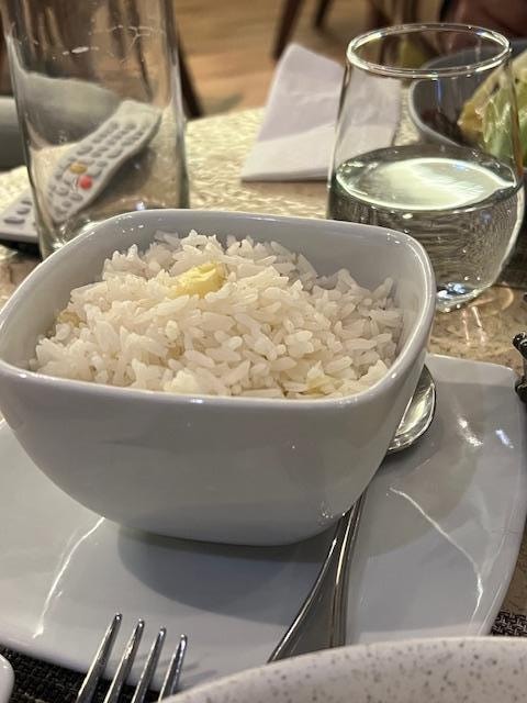 Delicious withe rice - we had it with our Lomo saltado.
