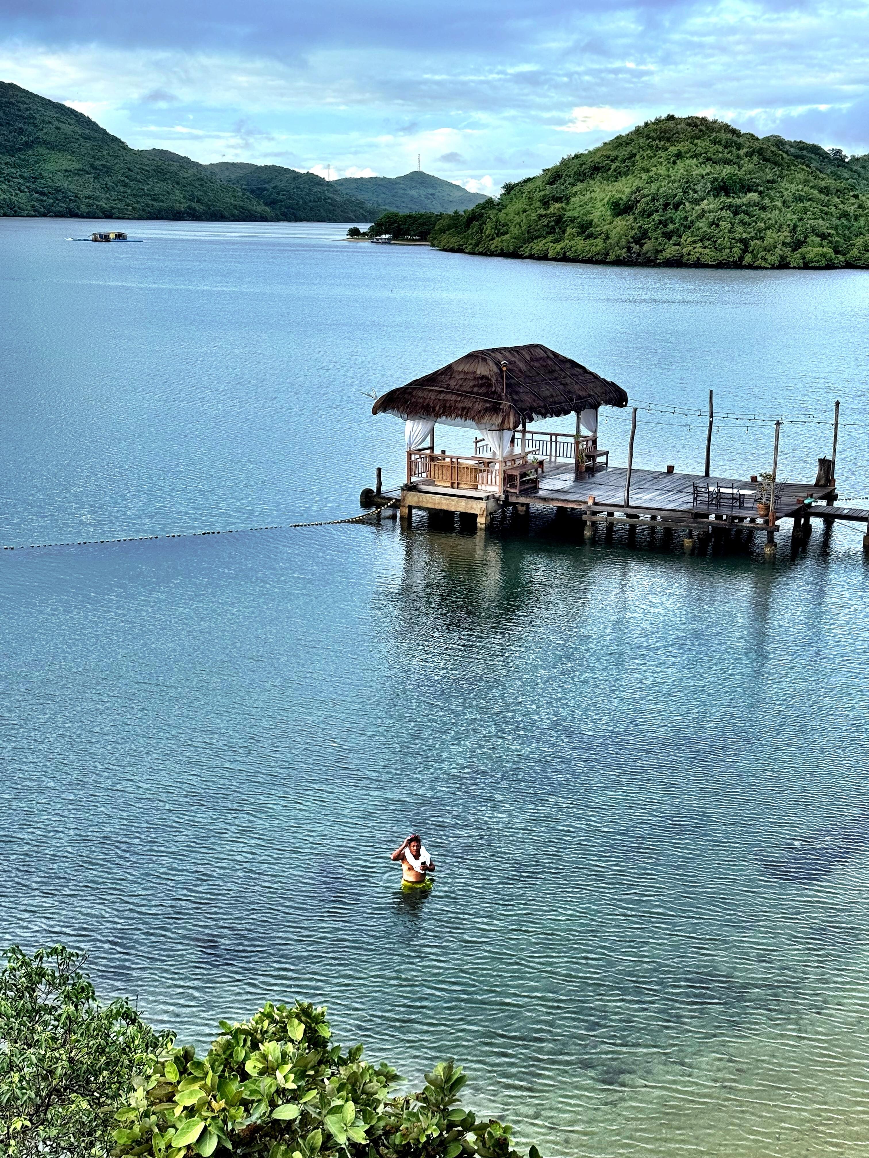 Early morning swim