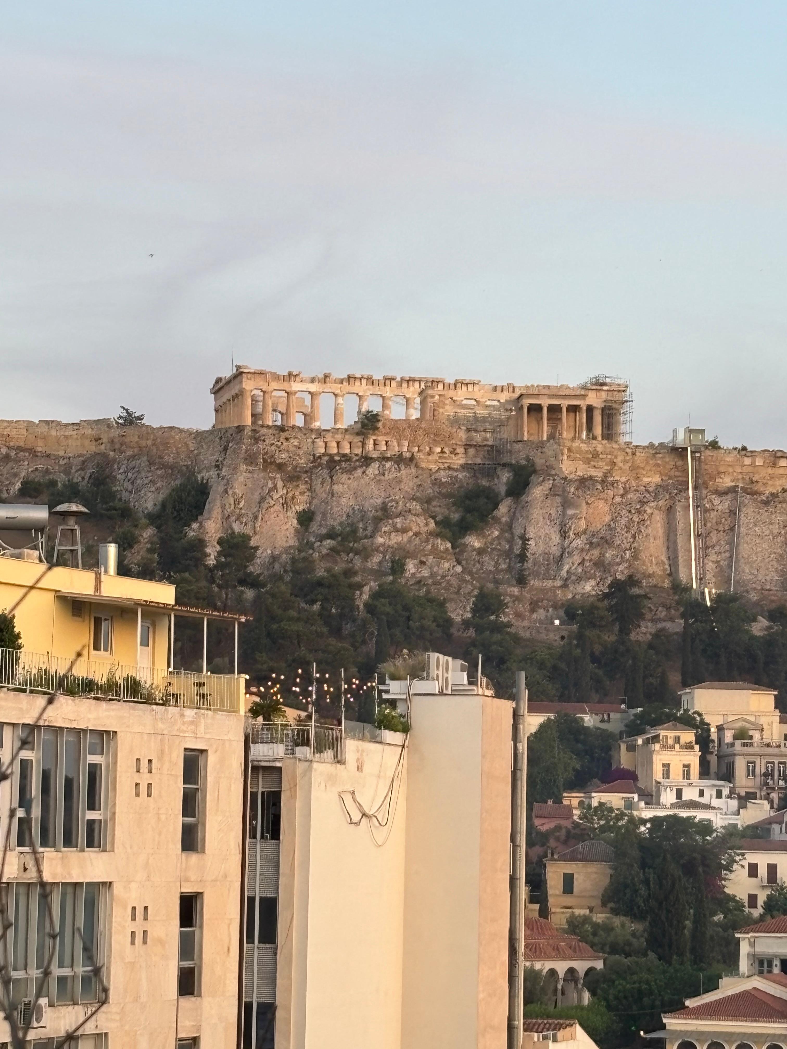 view from rooftop bar