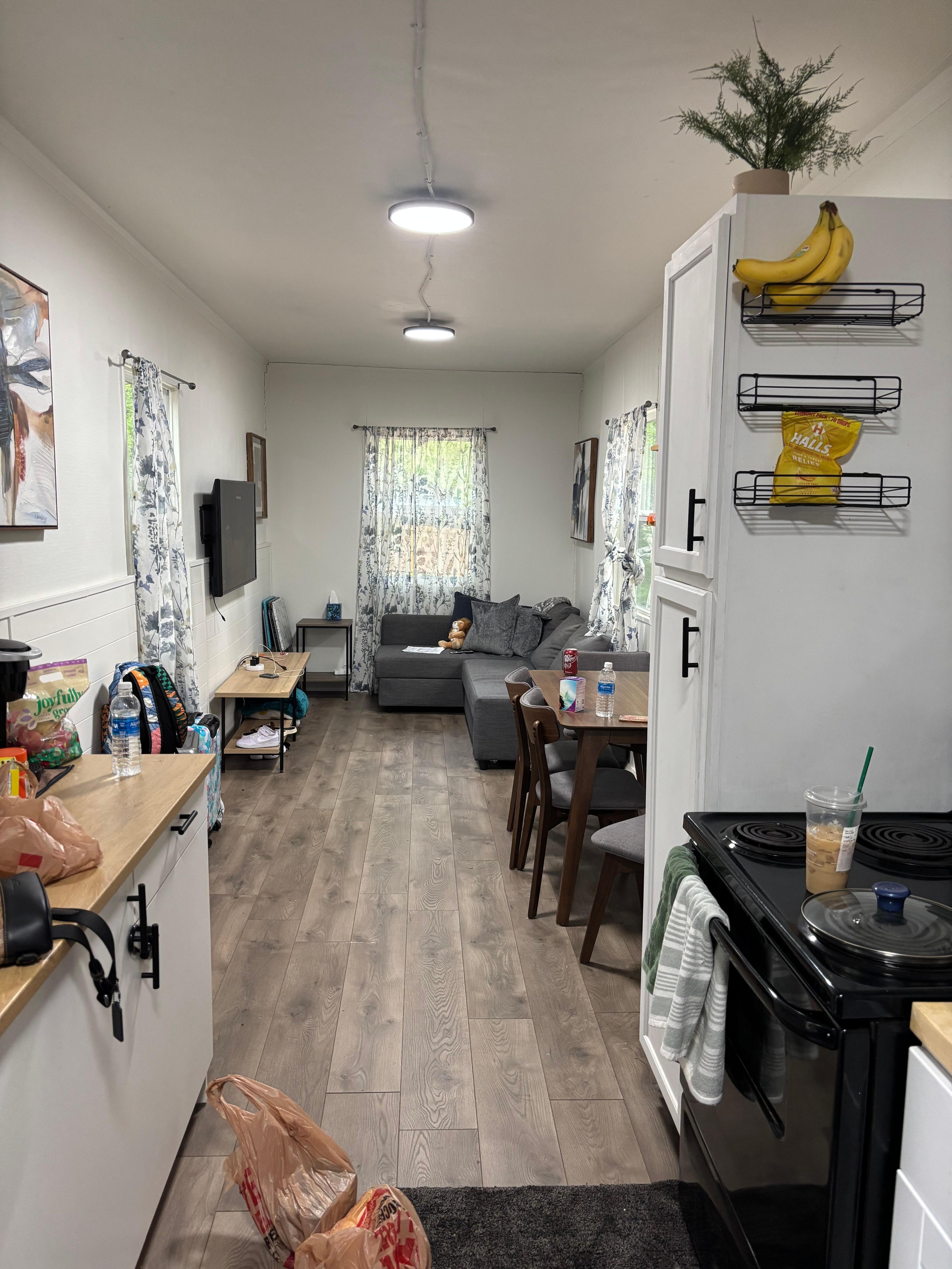 From Kitchen to living room