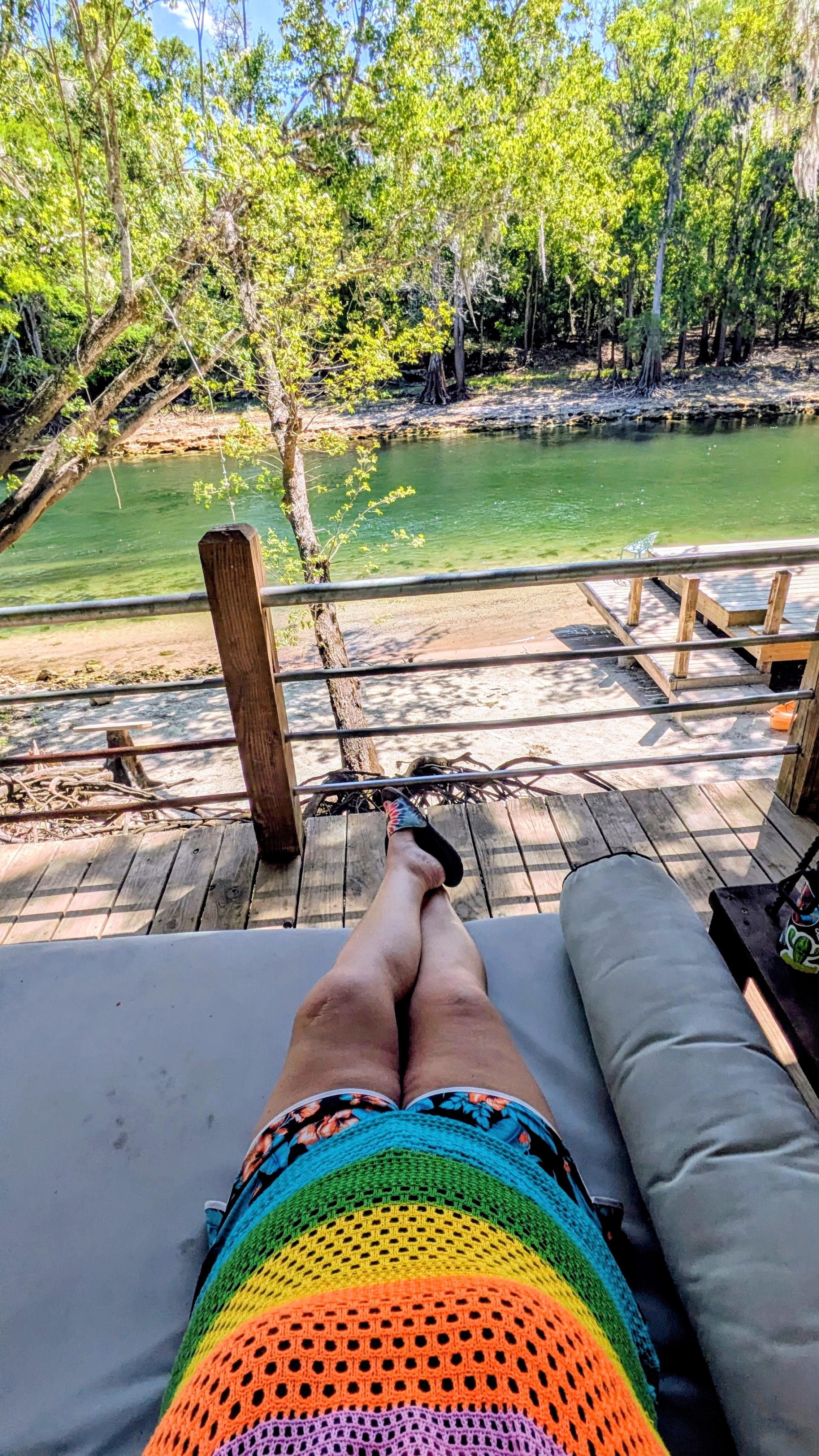 I could've spent the entire vaca on the river bed swing   