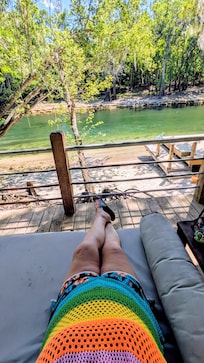 I could've spent the entire vaca on the river bed swing