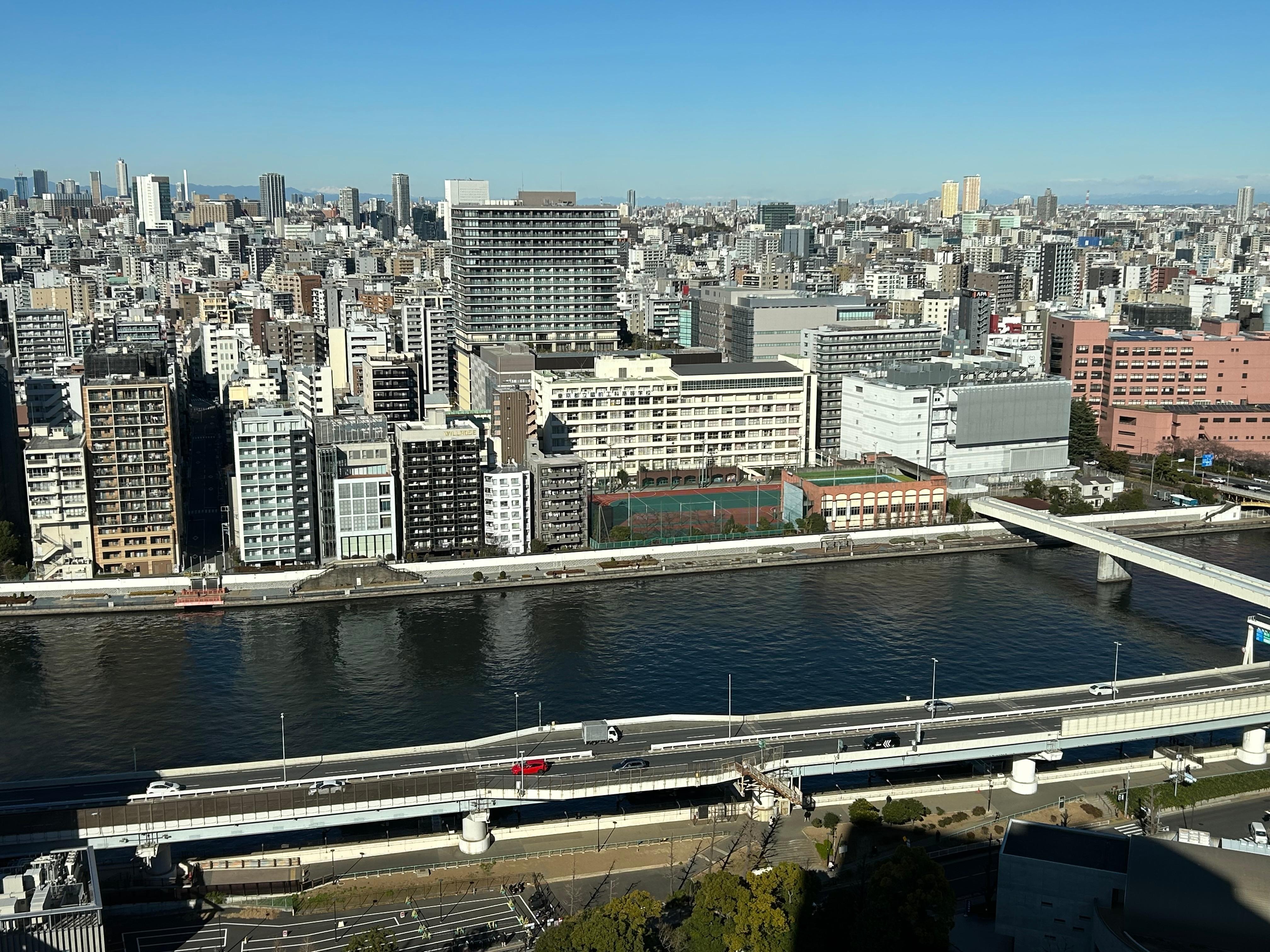 29階の部屋からの眺め