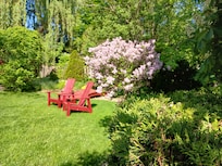 We took time to relax in the beautiful garden.