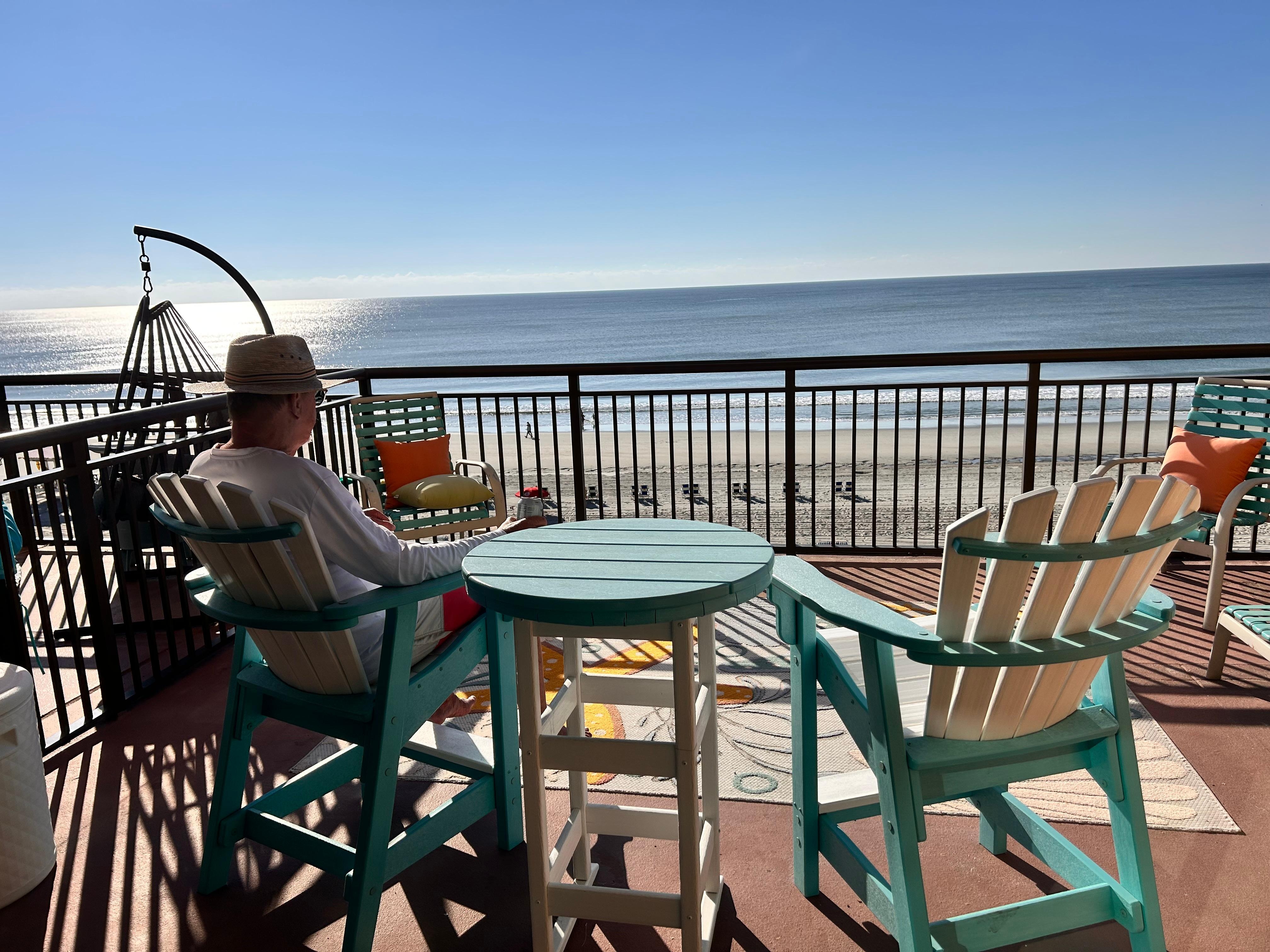 Gorgeous morning on the deck 