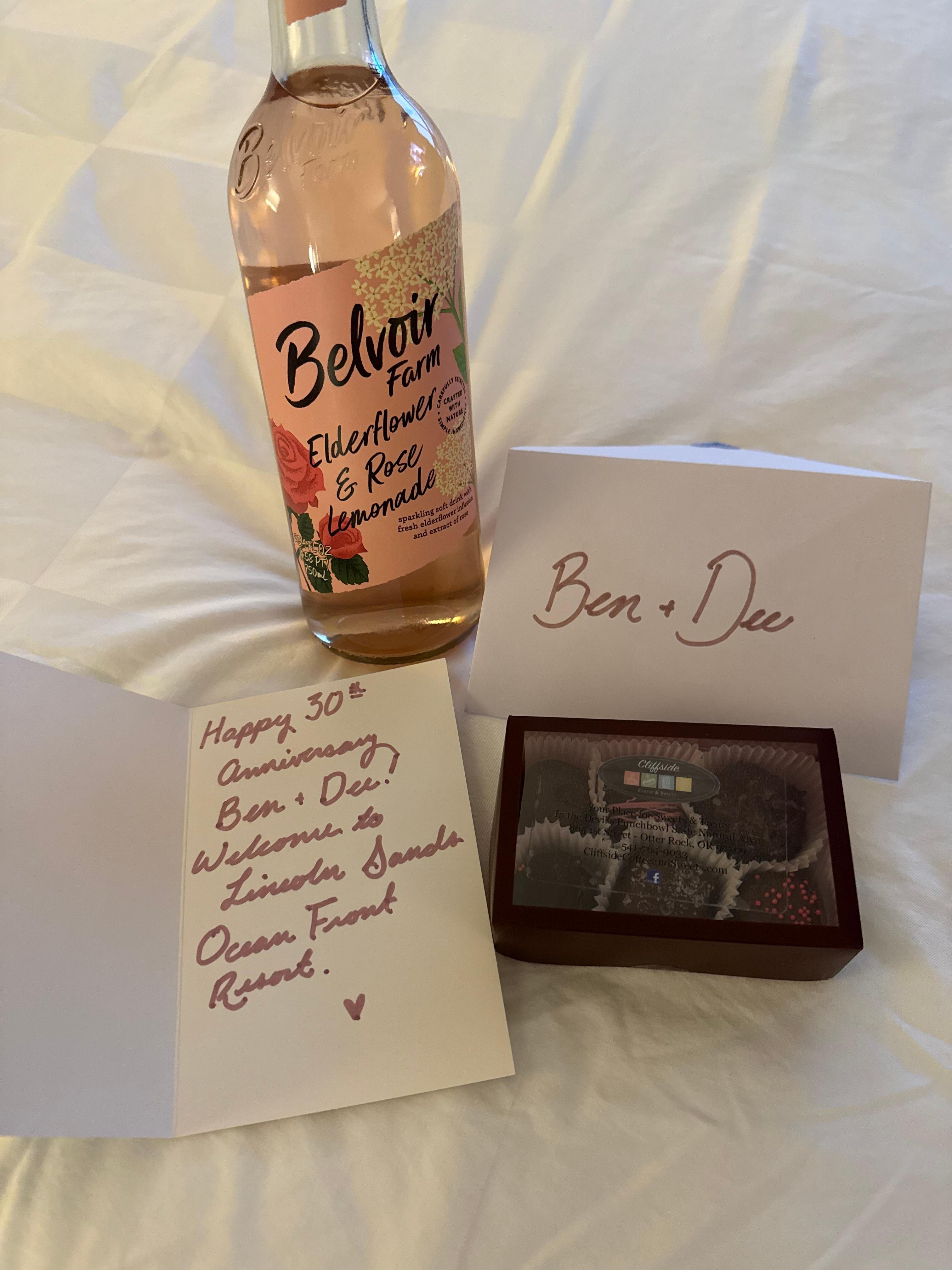 Our anniversary gift from the staff ❤️