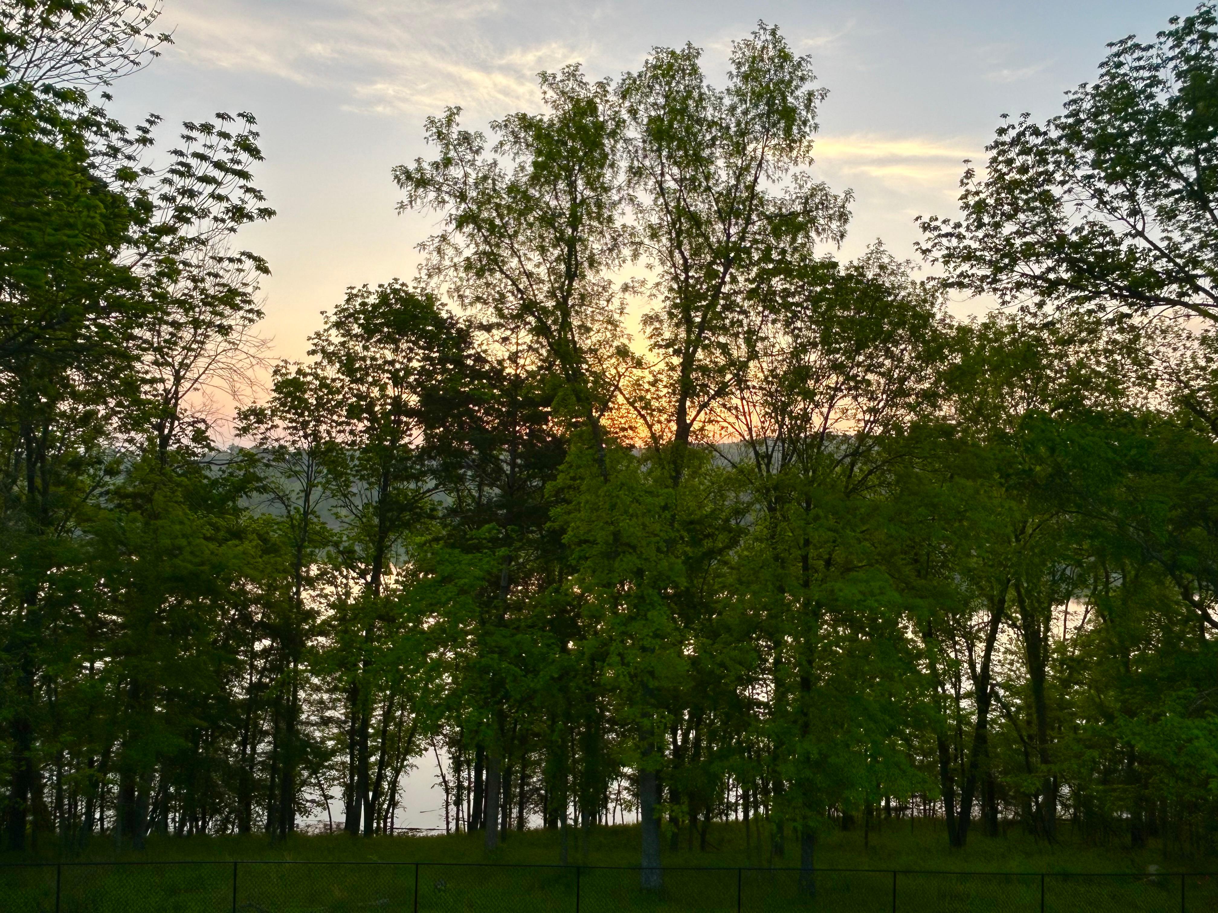 Sunrise view from the master bedroom 