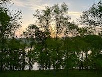 Sunrise view from the master bedroom