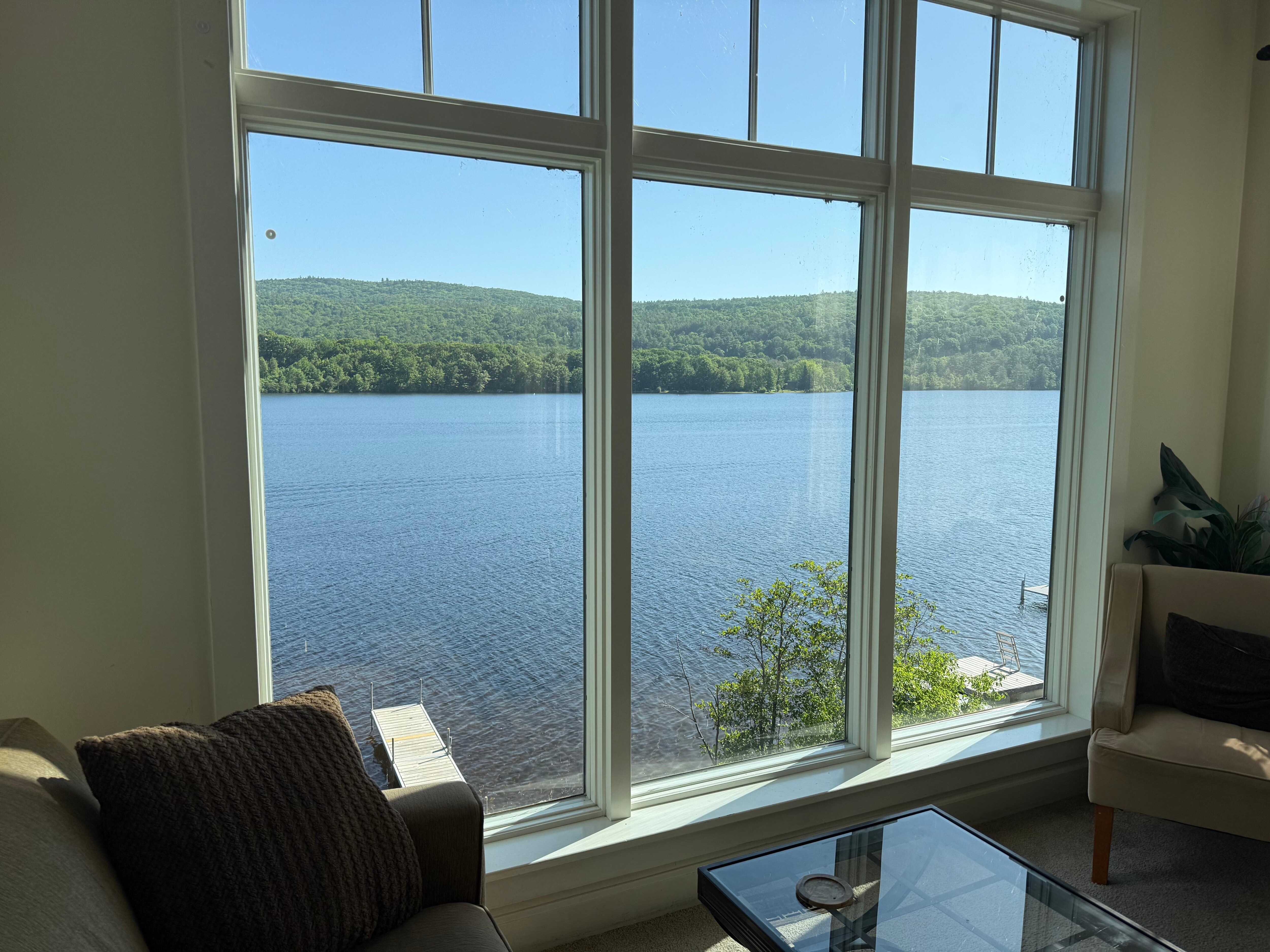 The view from the sofa.