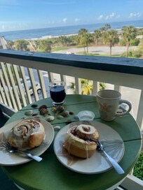 Bike, walk, or drive to The Obstinate Daughter on Sullivan's Island for the best service, cocktails, Pasta alla vodka, and a box of their homemade frozen cinnamon rolls that you can heat up in the oven and enjoy on the patio.
