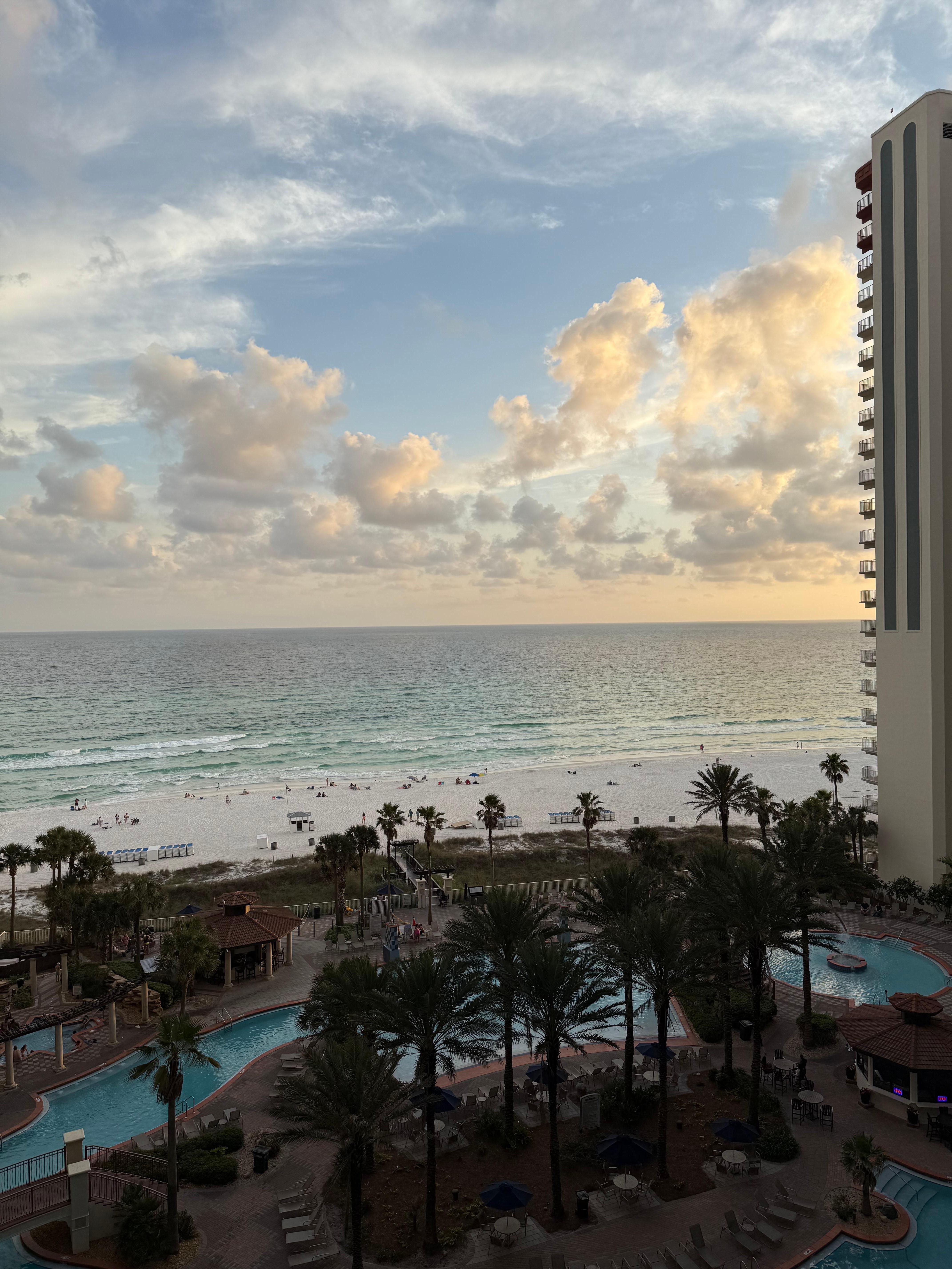 Evening view from our balcony