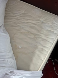 Badly stained mattress