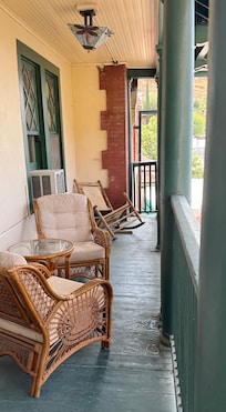 Furniture on balcony broken
