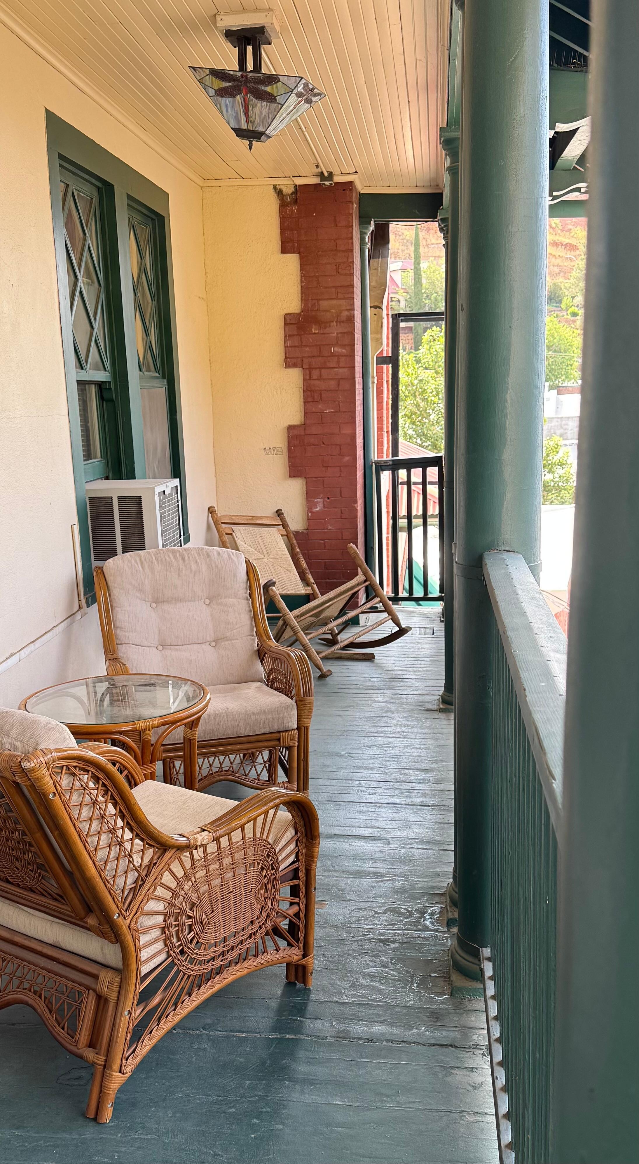 Furniture on balcony broken