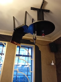 Quirky features in the bar.