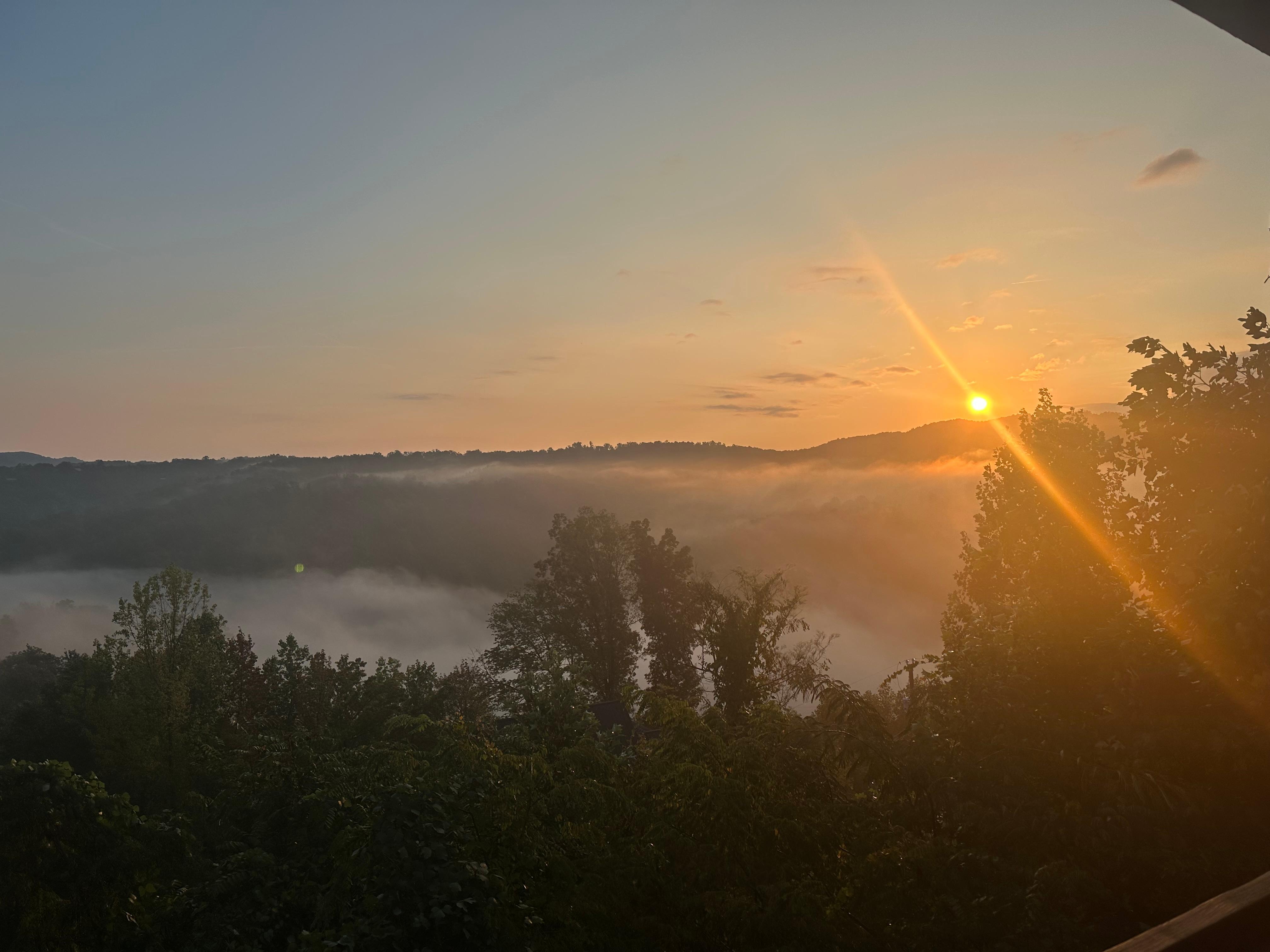 Sunrise at the property 