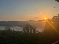 Sunrise at the property