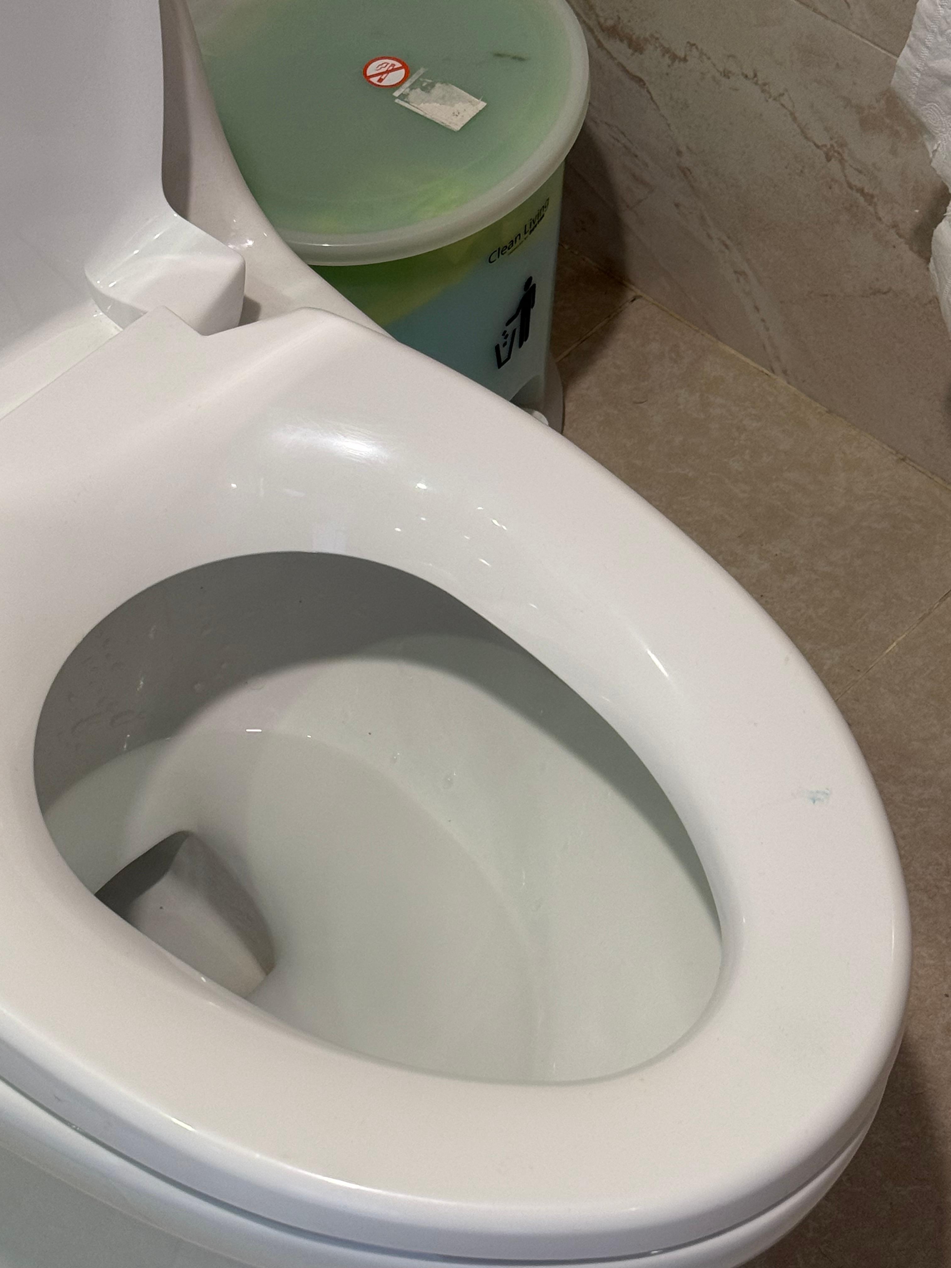 Toothpaste on toilet seat, will not come off.