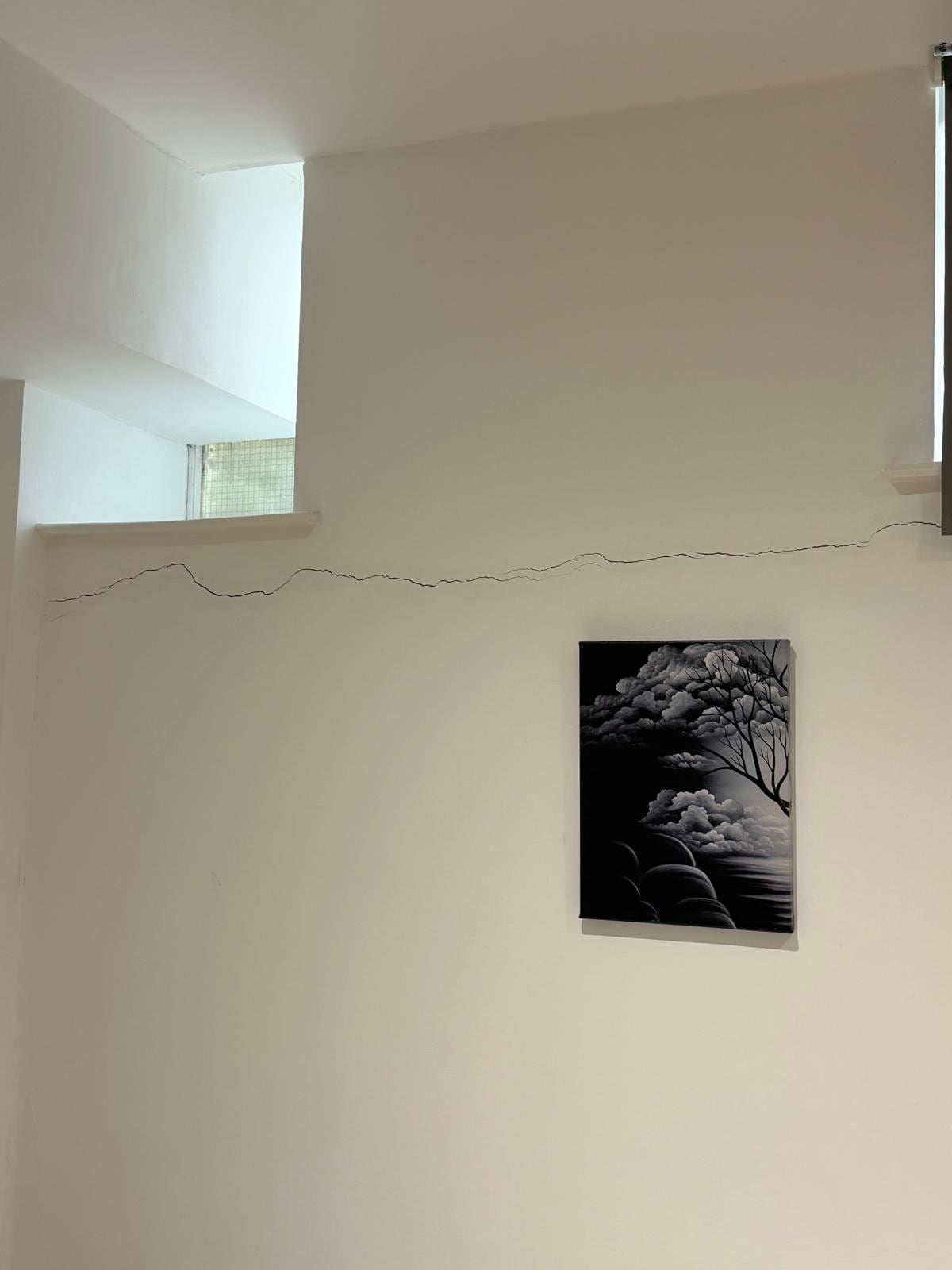 The real picture of the wall -- you can see the AI version in the Expedia advertasing.