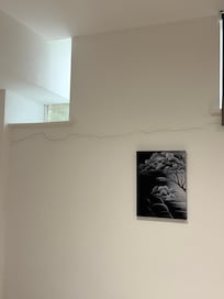 The real picture of the wall -- you can see the AI version in the Expedia advertasing.