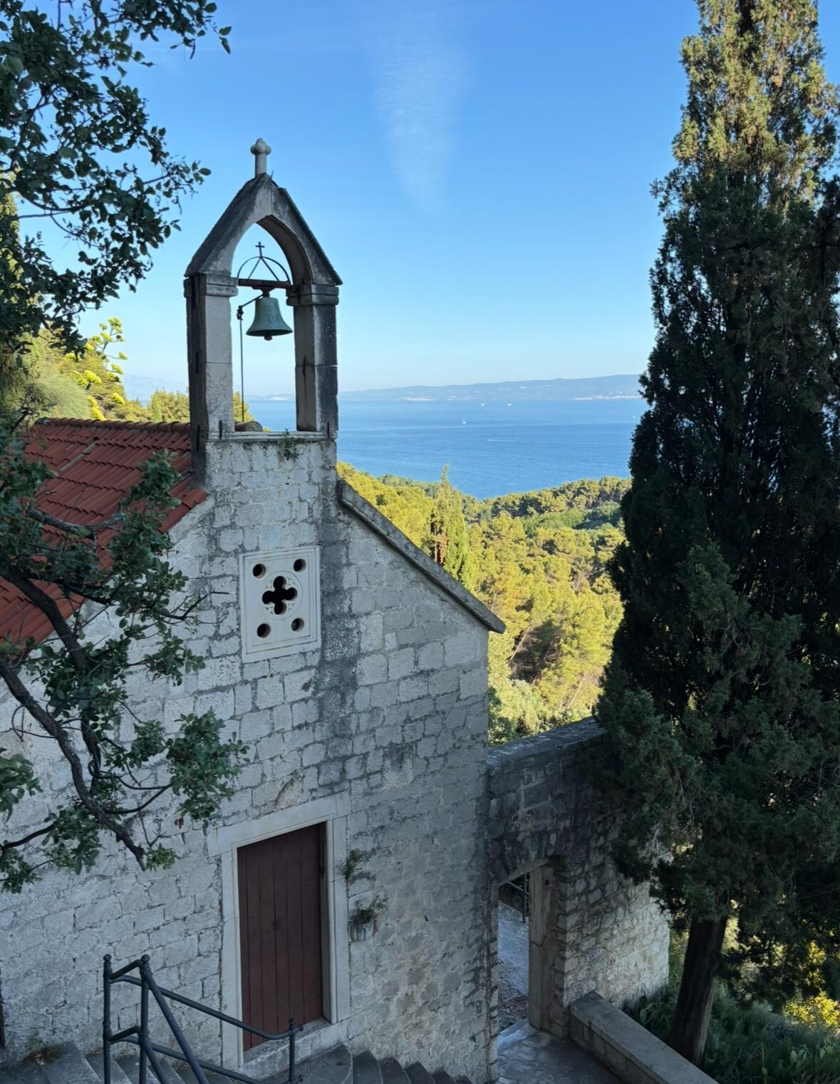 Church on hill in  Marjan Park