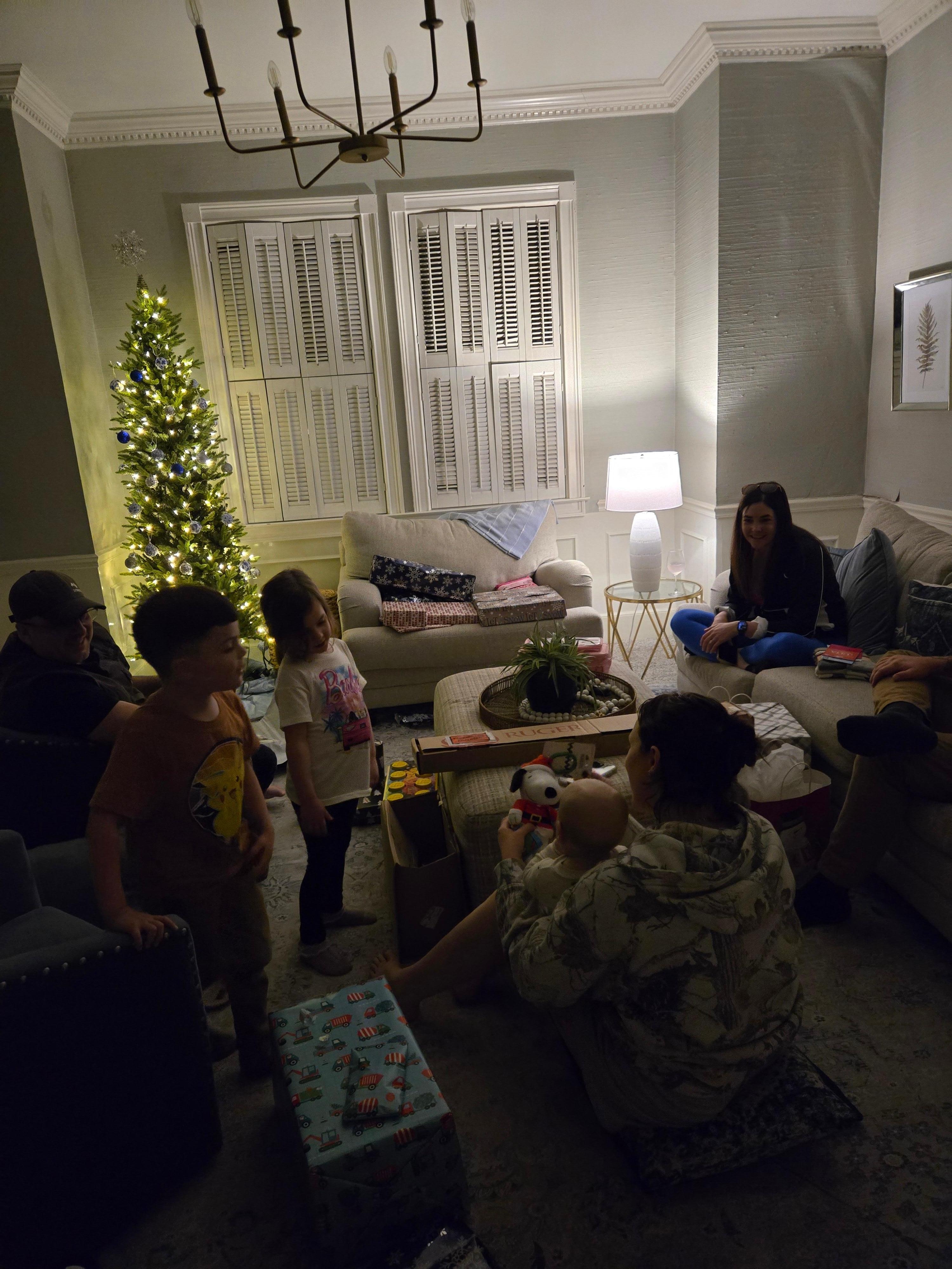 The two Christmas trees were a huge plus.