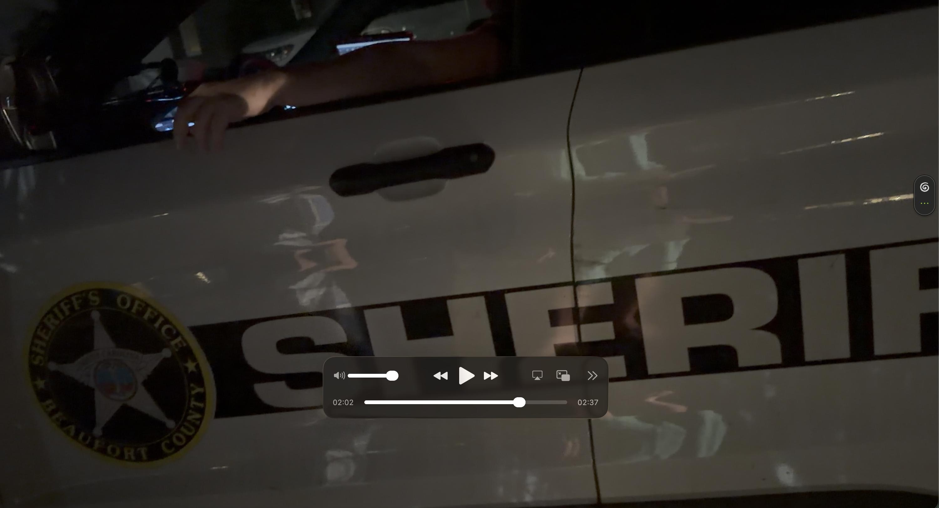 Sheriff showed up to escort us off the property