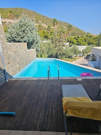 Private pool about 5 foot deep