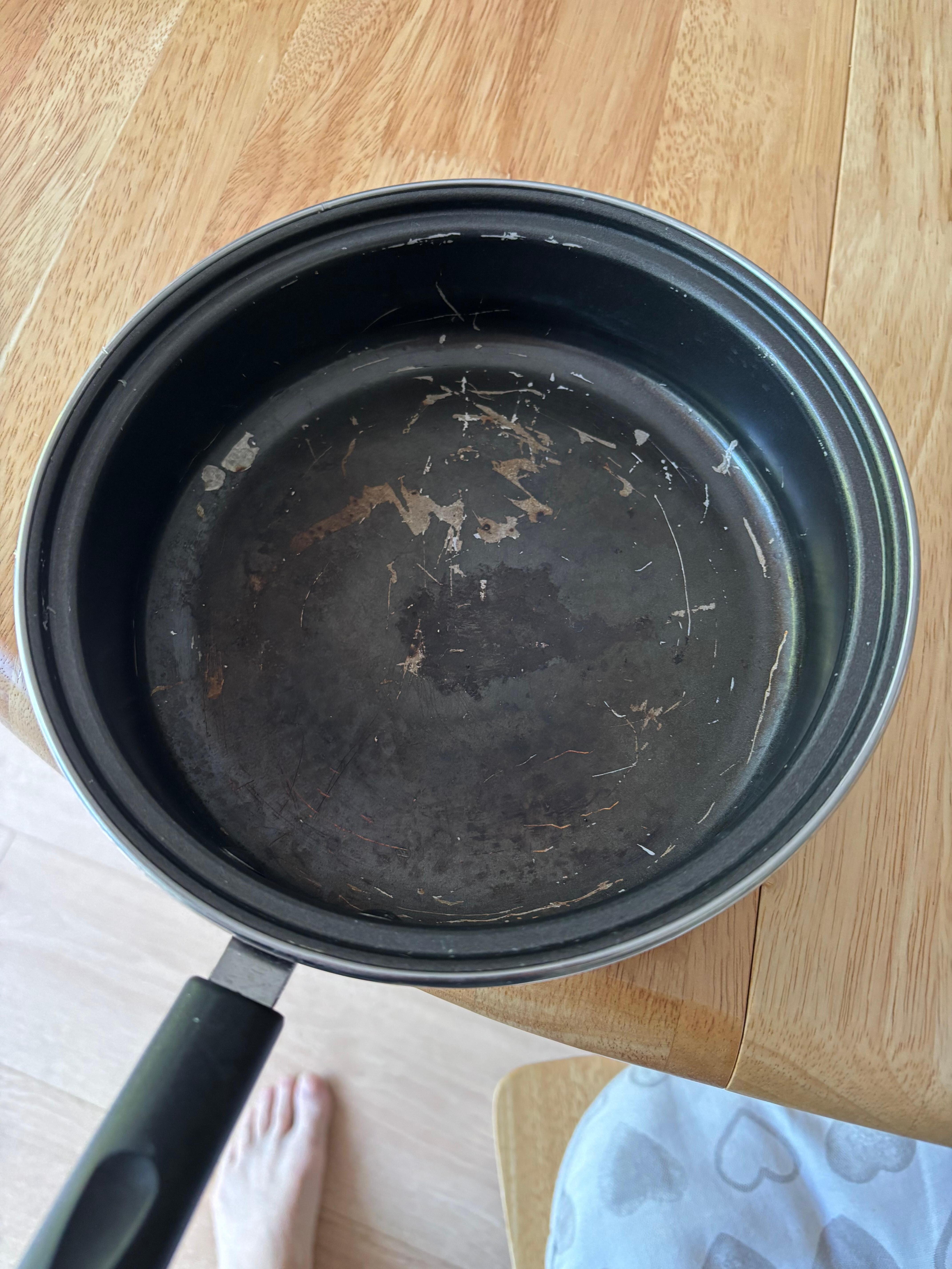 Worn out pan