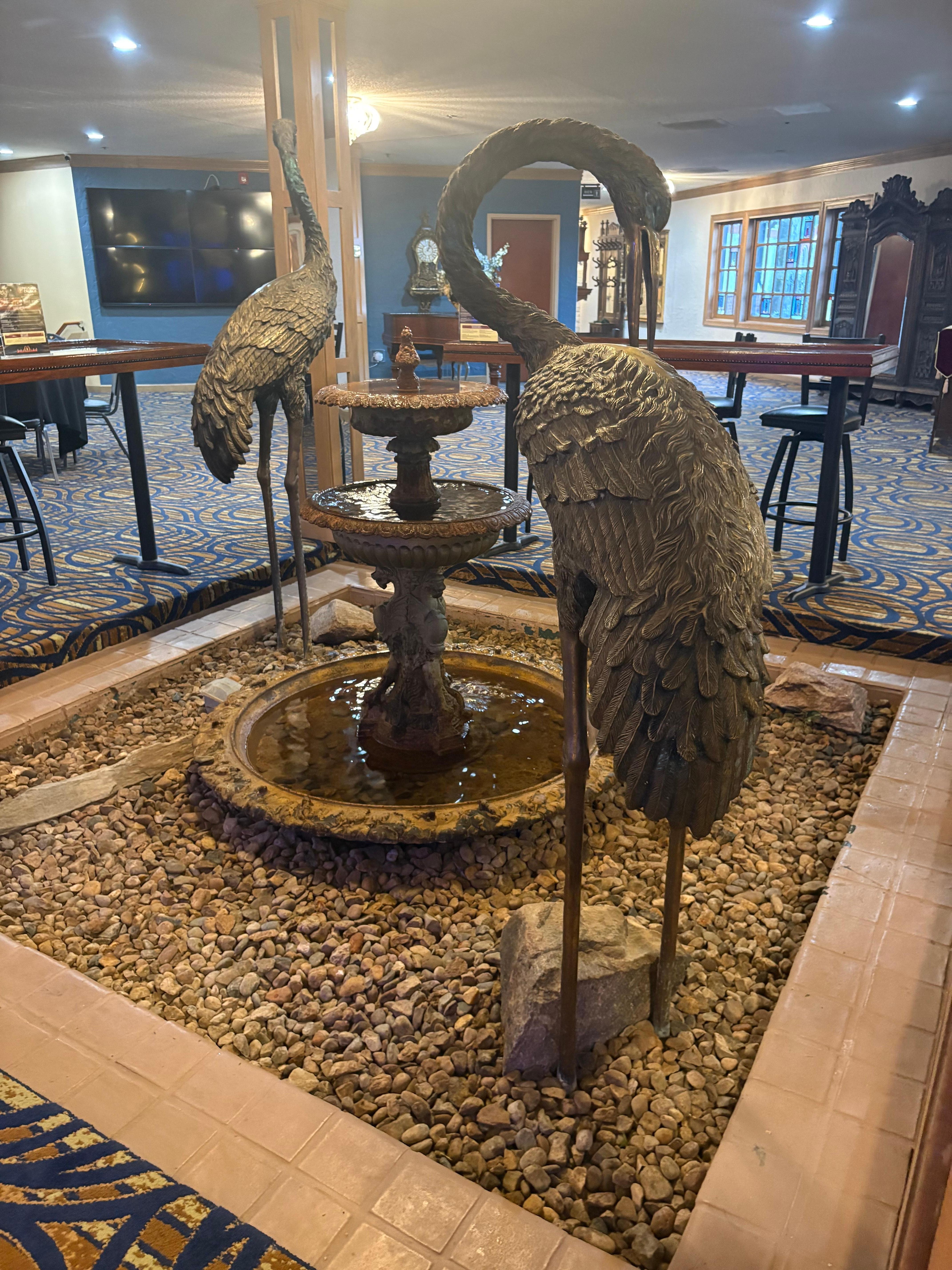 Water feature inside lobby 