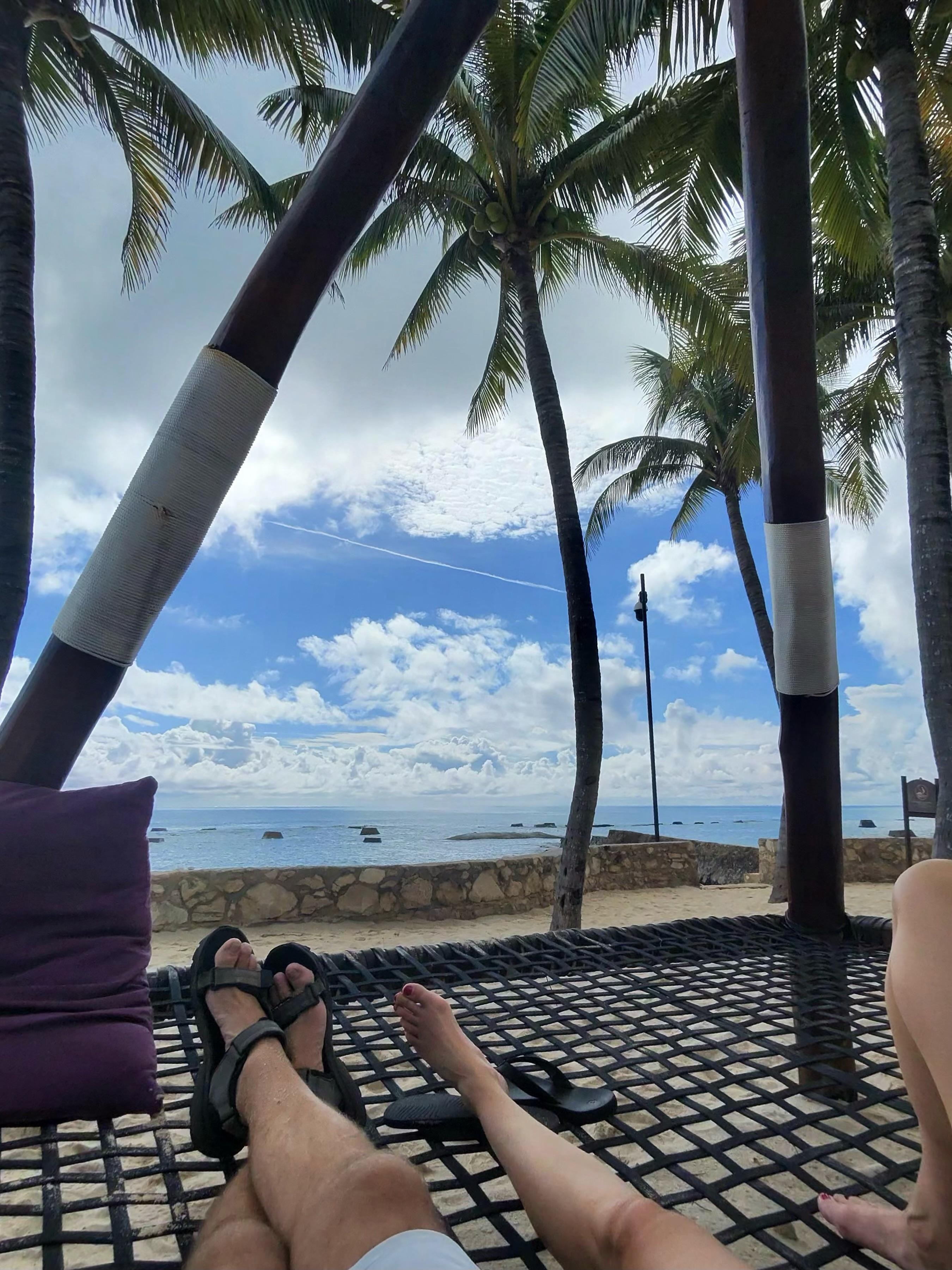 Relaxing on the ocean