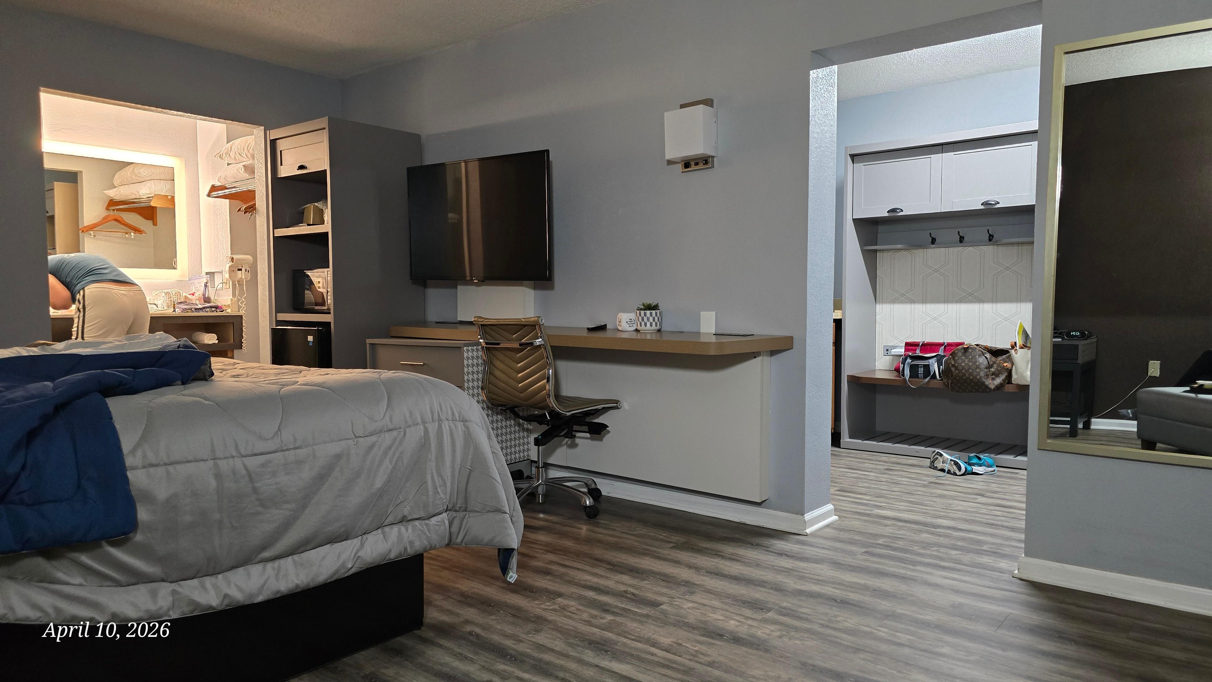 Spacious oversized room.