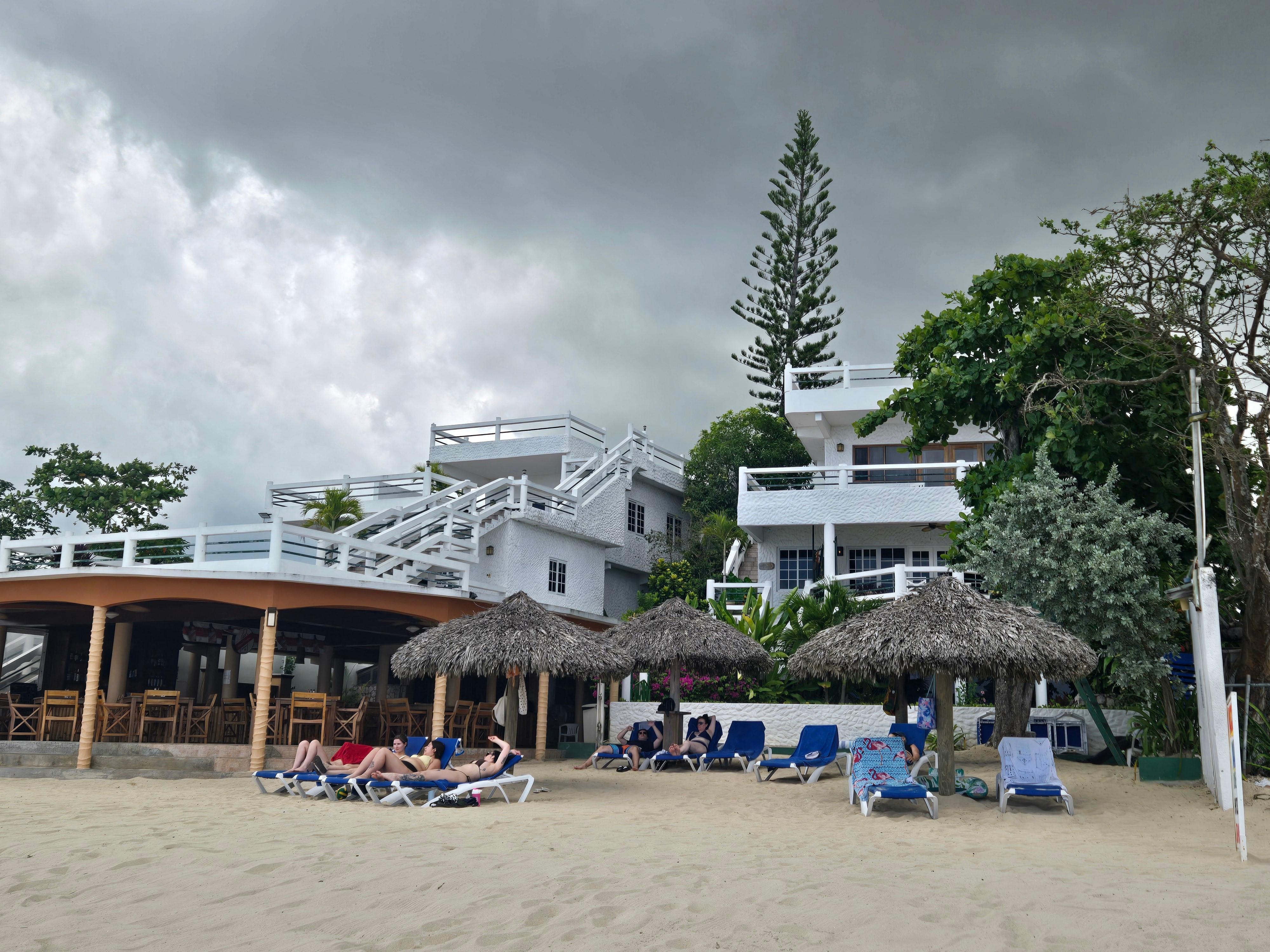 A view of the property from the beach.