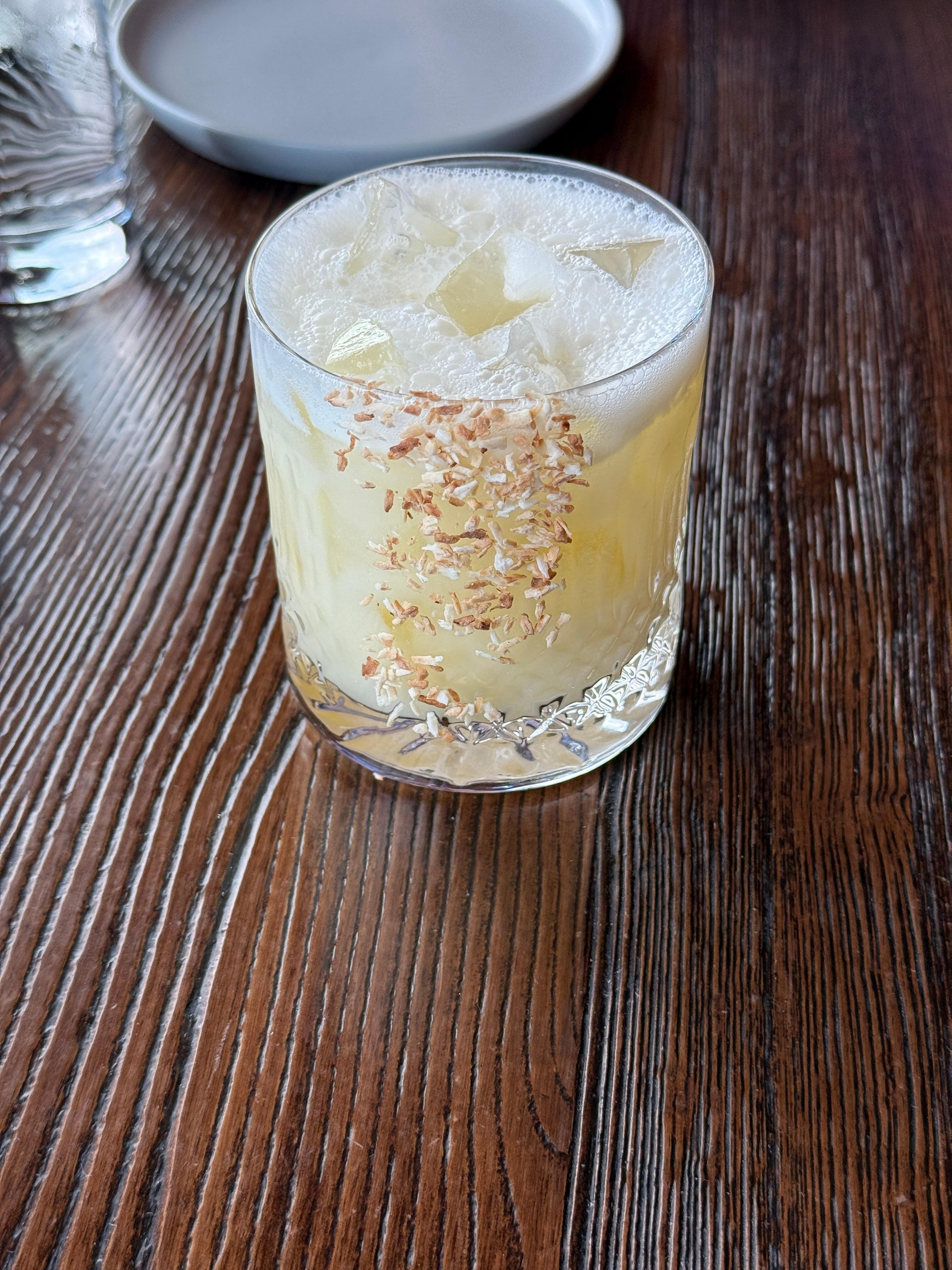 Very creative coconut margarita 