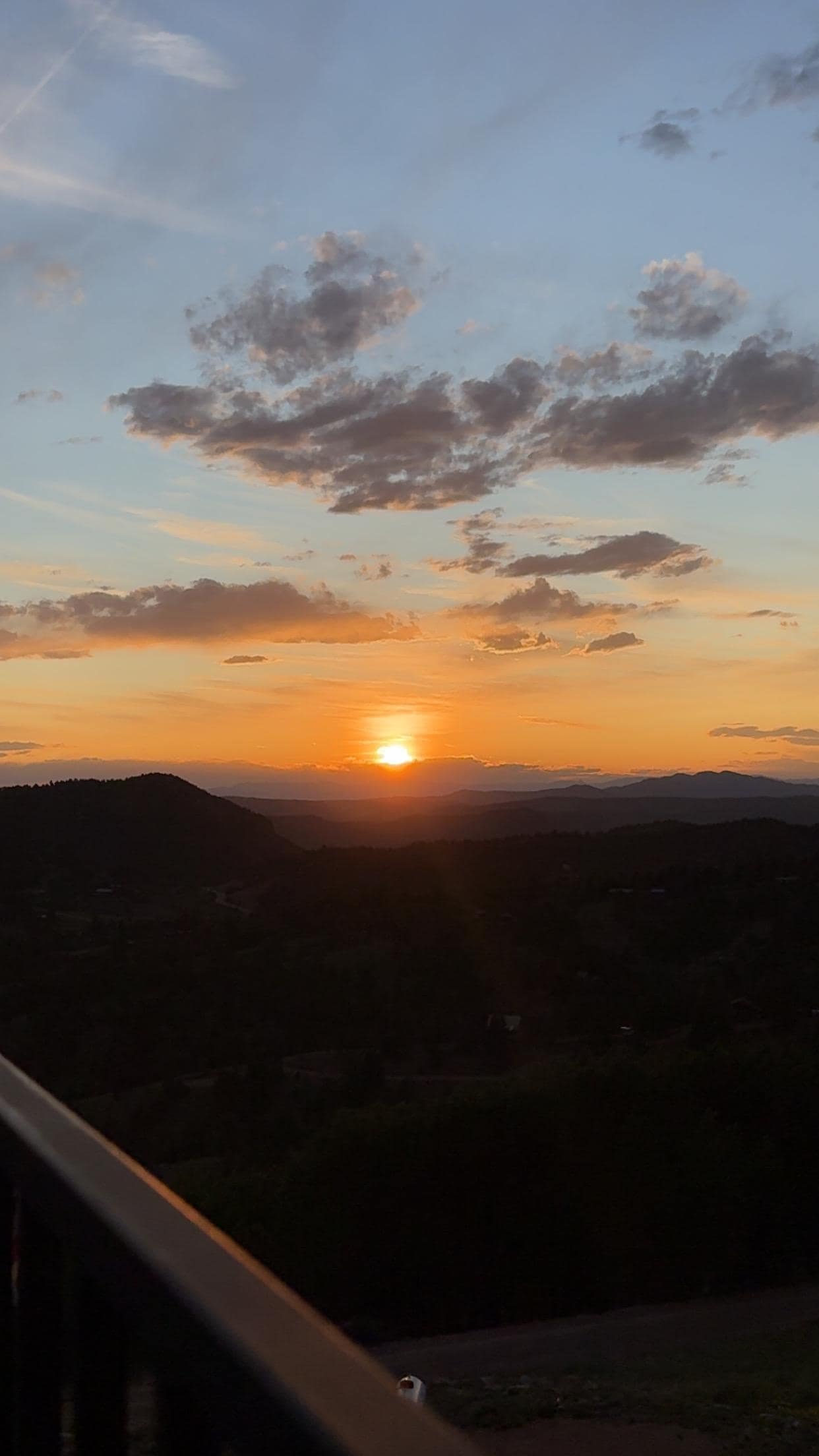 Sunset from the deck