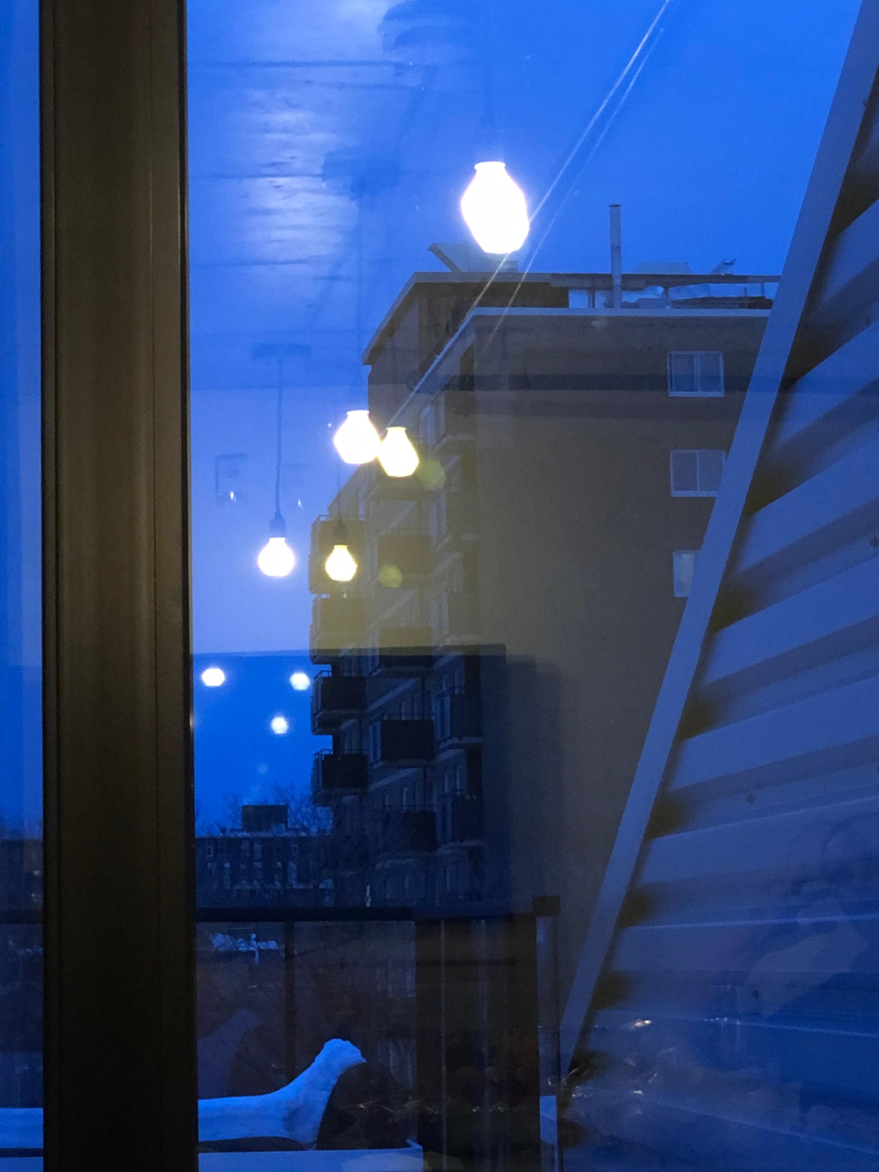 This is the view through the window. 