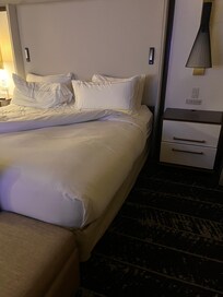 The bottom of this mattress has already on this side is indented too.