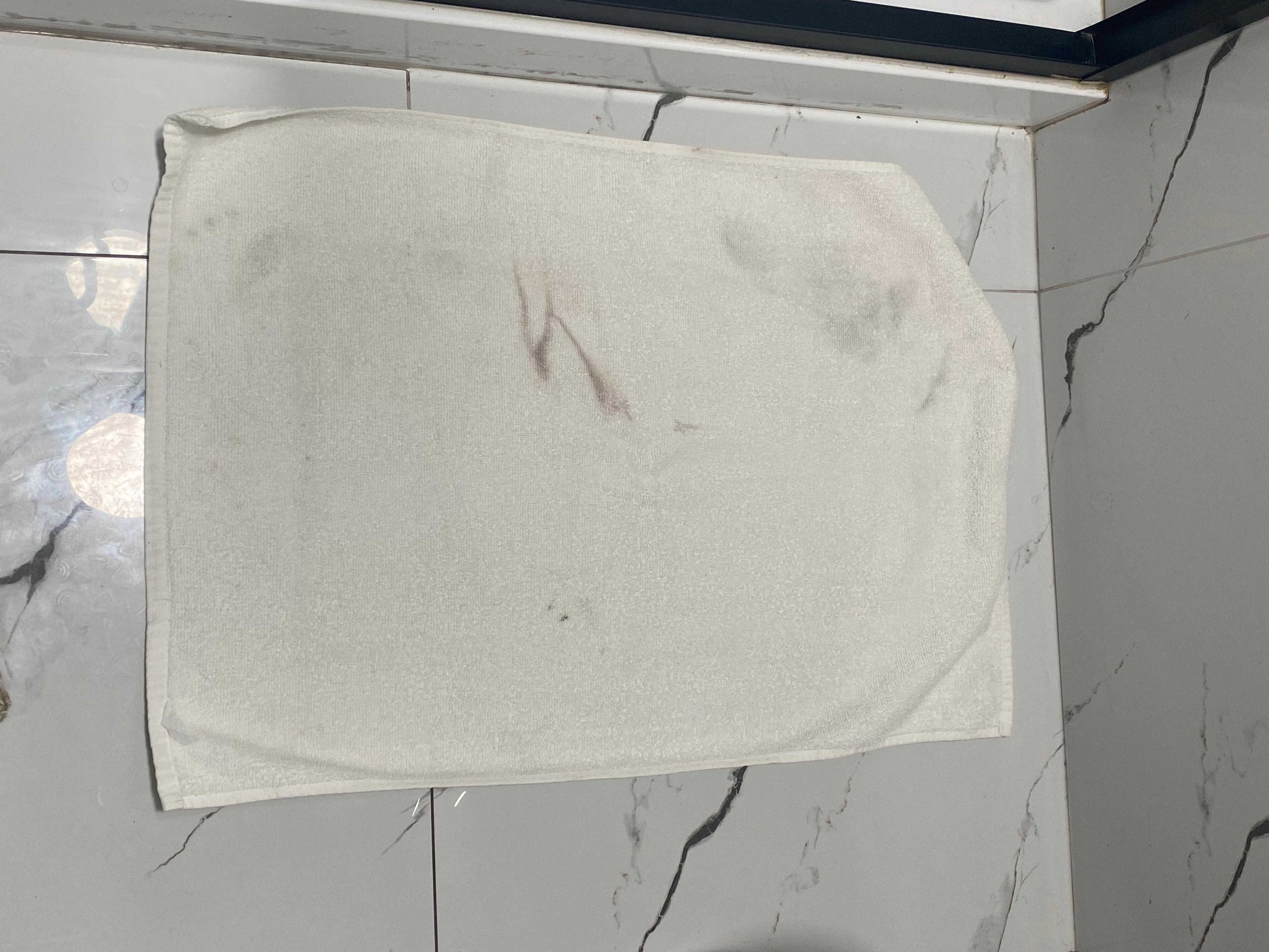 One of the dirty towels. 