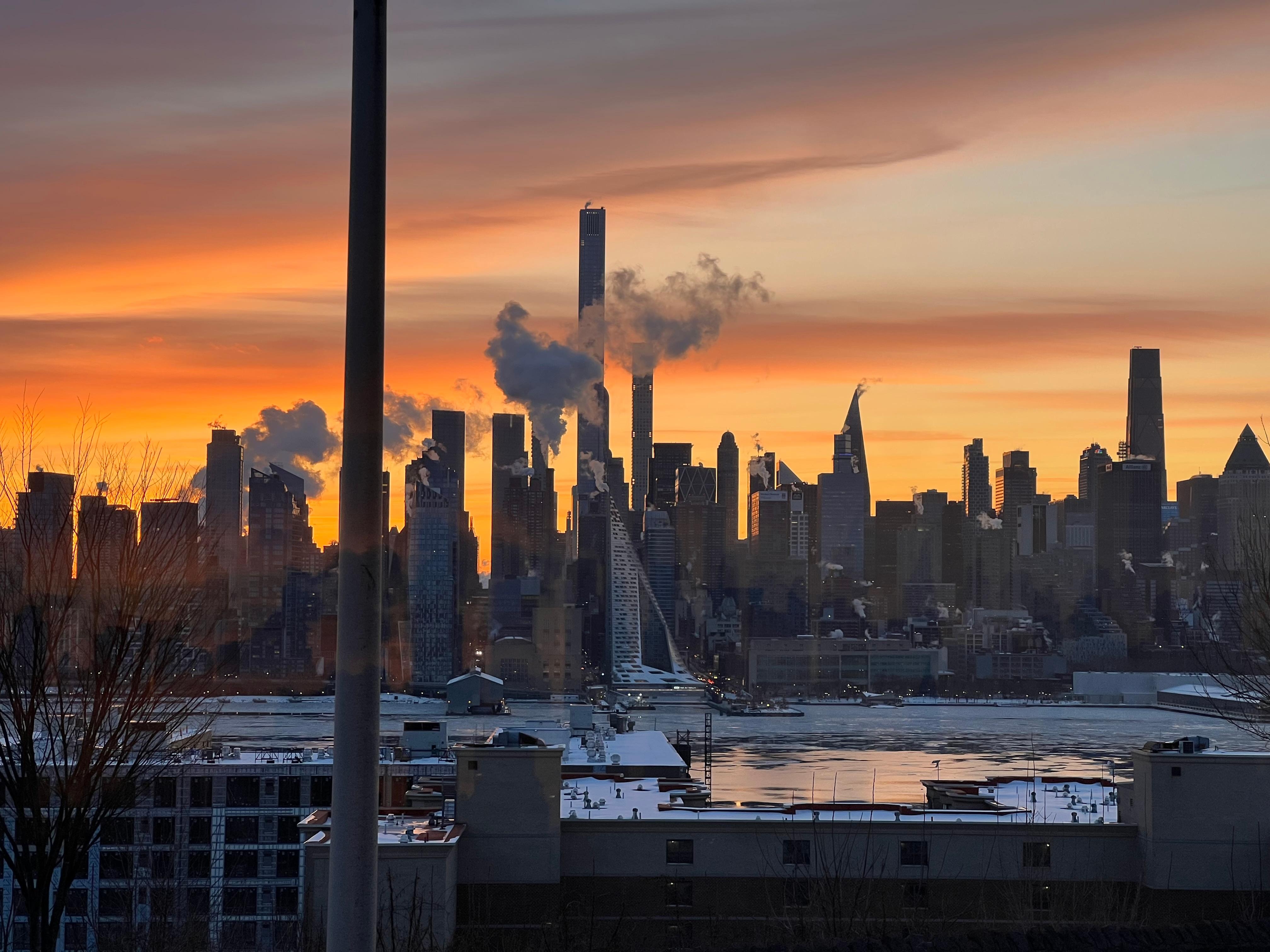 View of Manhattan from the living room.