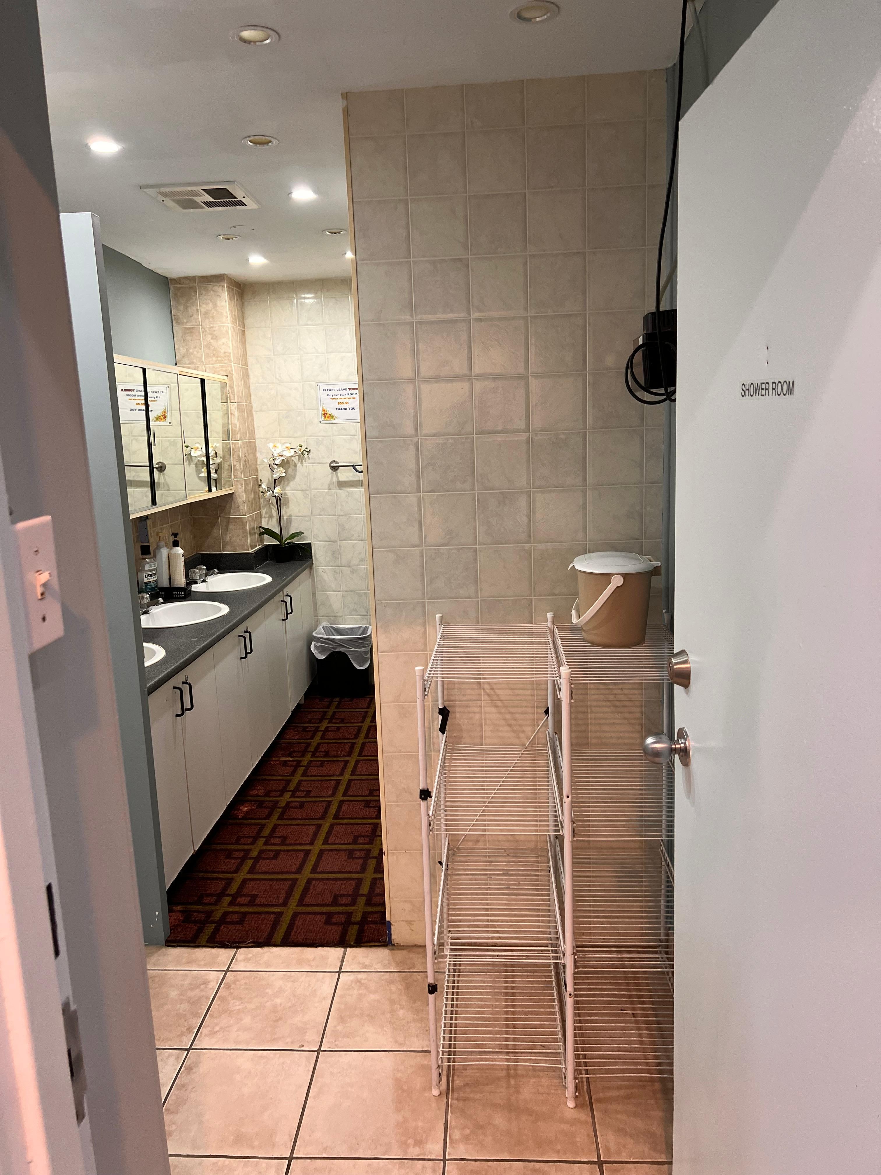 This is the shared bathroom. Disgusting. Listing said shared bathroom. I’m OK with it if it was clean and nice.